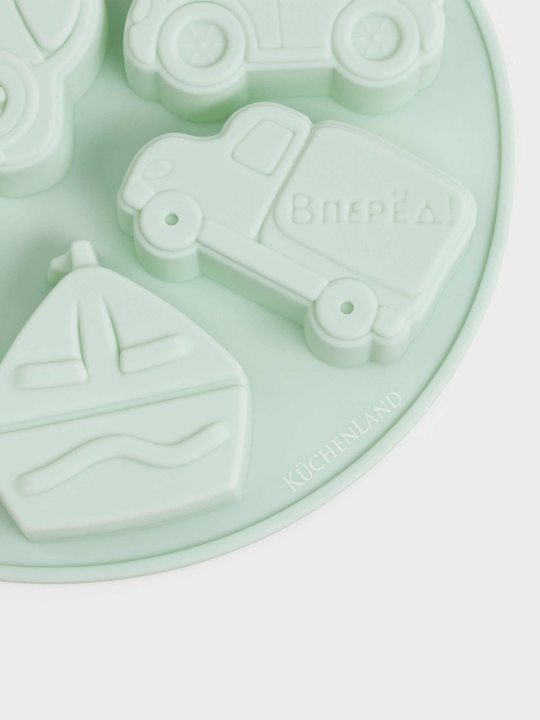 Cupcake baking dish, 15x21 cm, 6 compartments, silicone, beige, Types of transport, Bakery, image-2