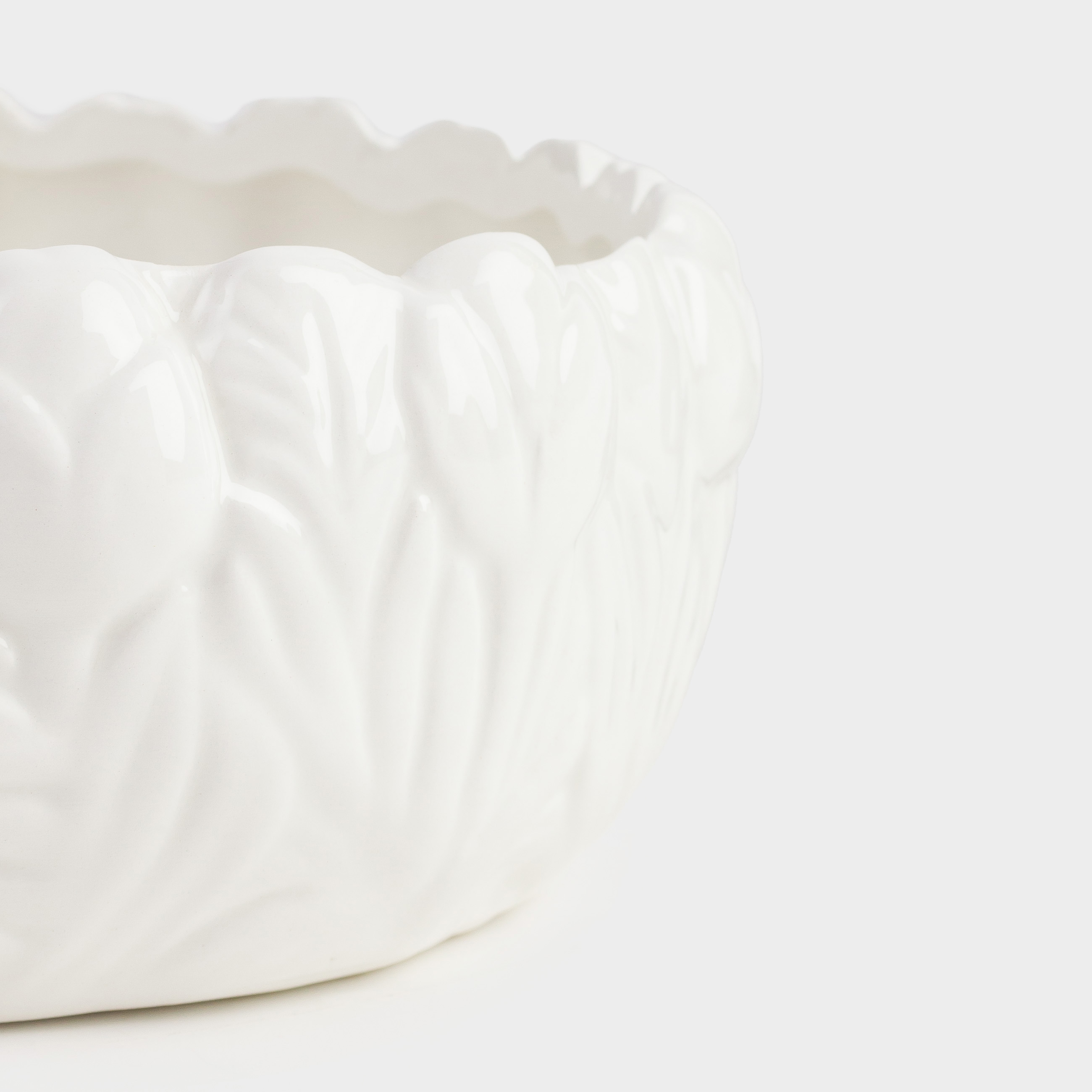 Candy bowl, 16x7 cm, ceramic, milky, Cat and dog with tulips, Tulip, image-2