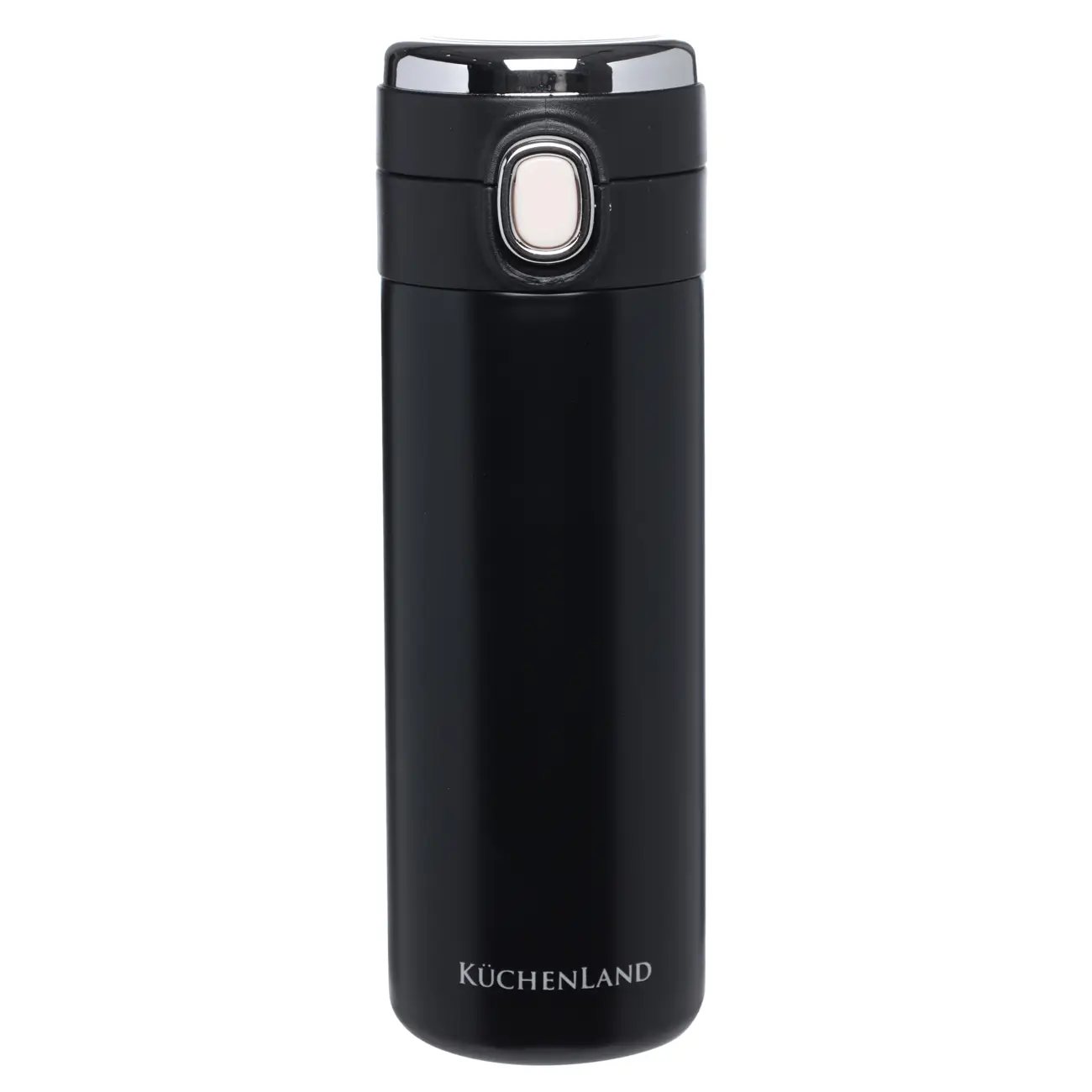 Thermocup, 380 ml, with thermometer, steel / plastic, black, Celsius, image-0