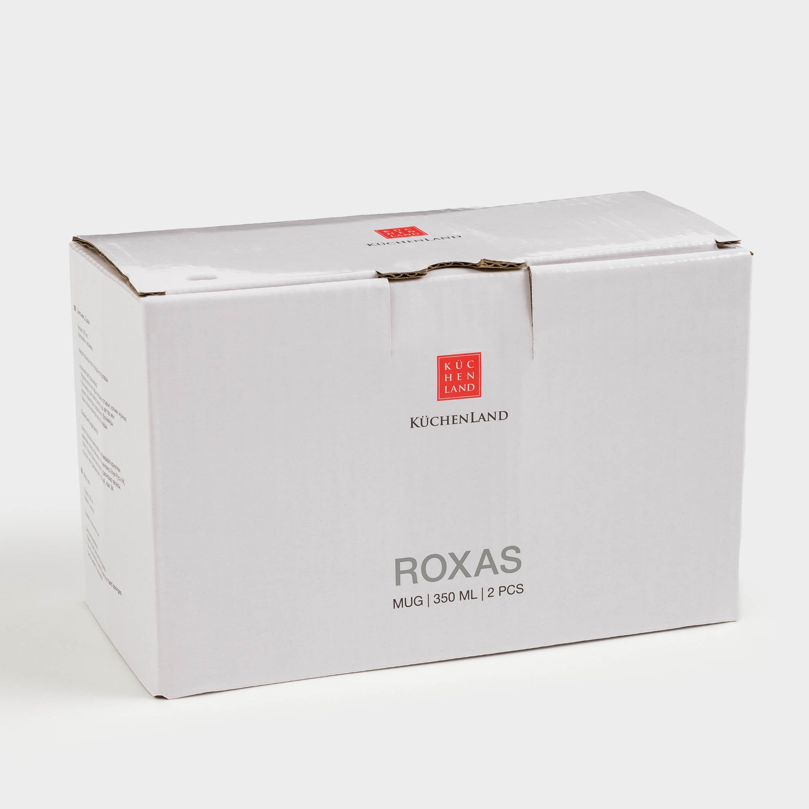 Mug, 350 ml, 2 pcs, milk, speckled, Roxas, image-8