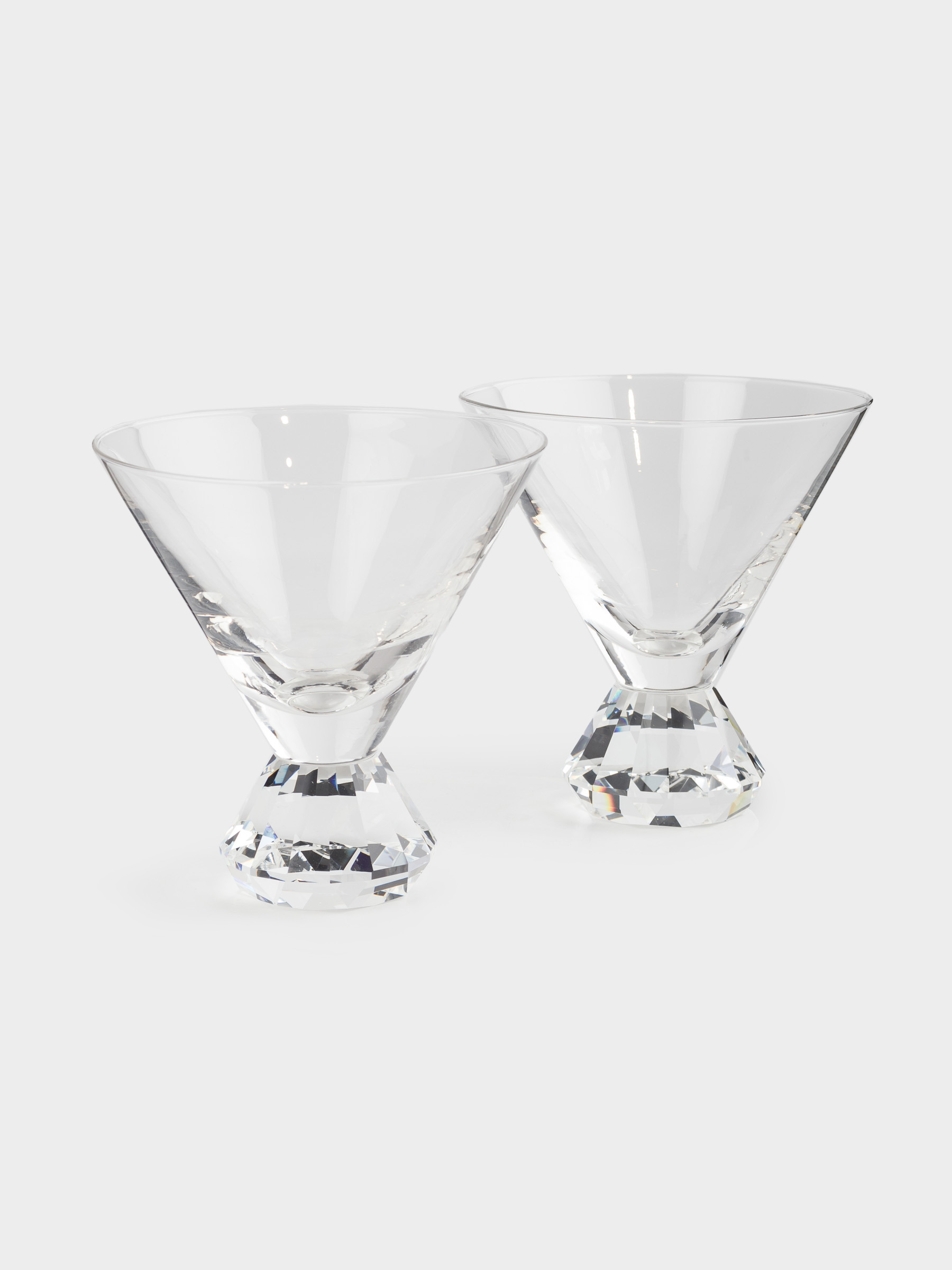 Martini glass, 310 ml, 2 pcs, glass, Diamond, Diamond, image-1