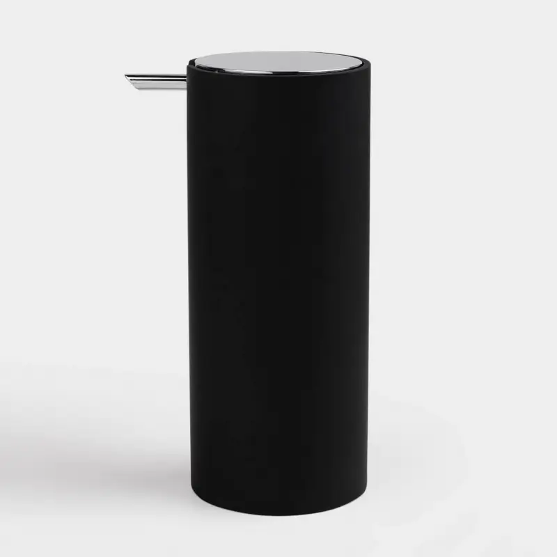 Liquid soap dispenser, 330 ml, plastic, black, Loft style