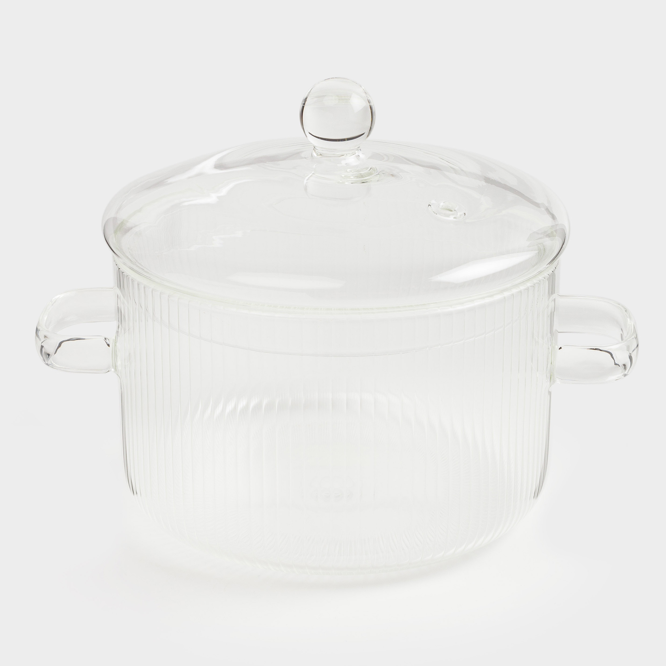 Pot, 16 cm, 1,7 l, with lid, glass B, Ribby