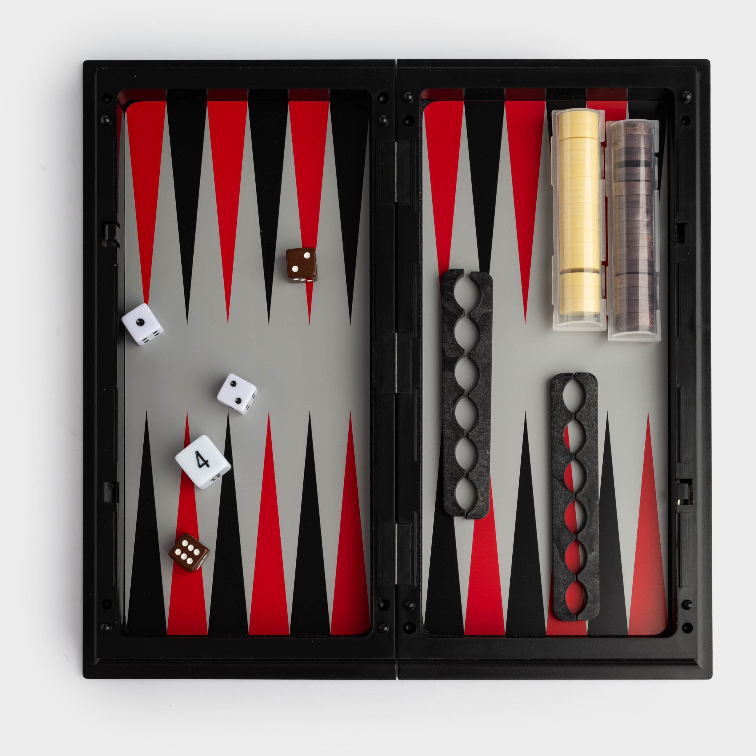 Board game, 25x25 cm, checkers/backgammon, road, plastic, Hobby light, image-10
