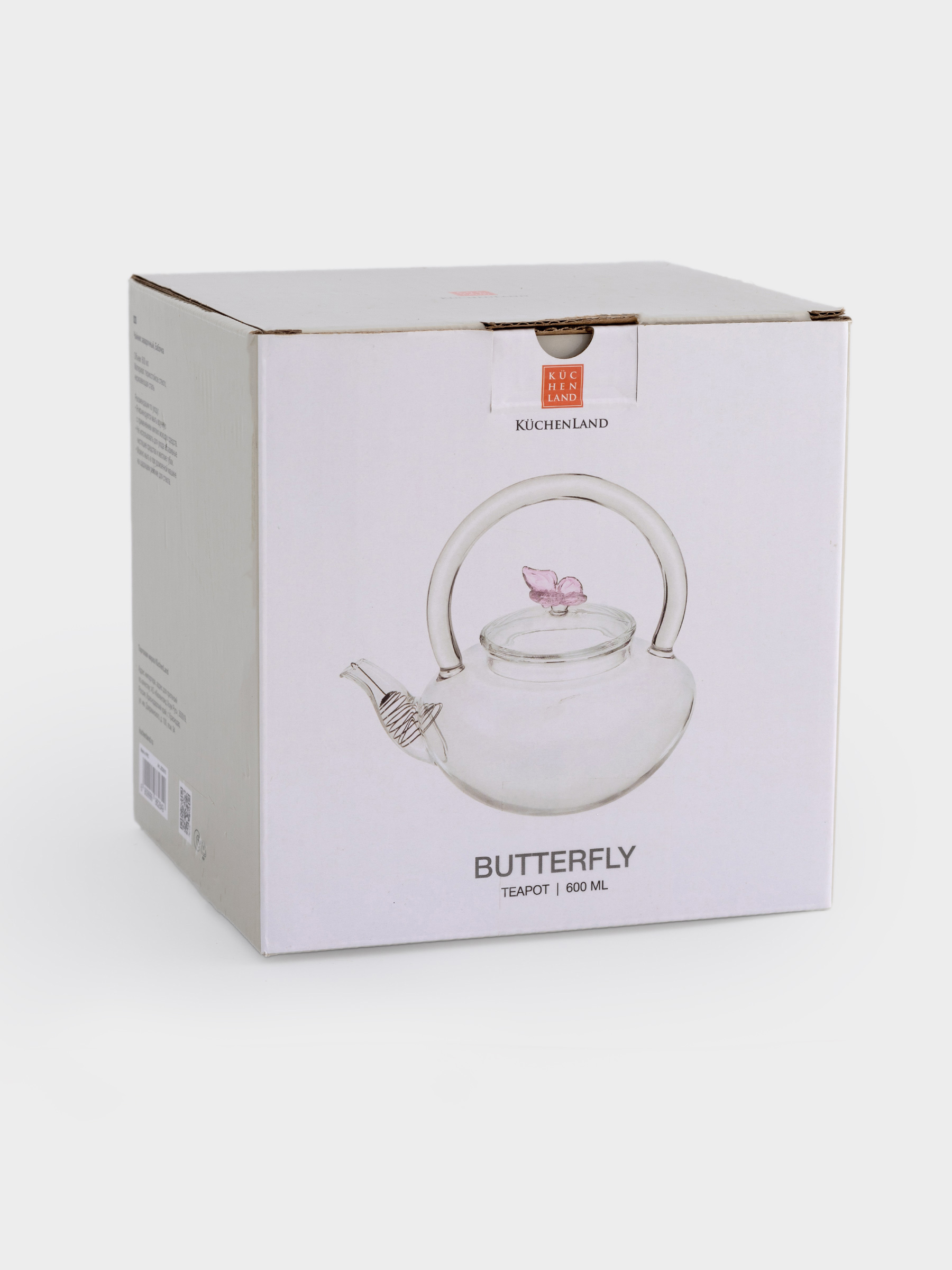 Teapot, 600 ml, glass B, Butterfly, Butterfly, image-4