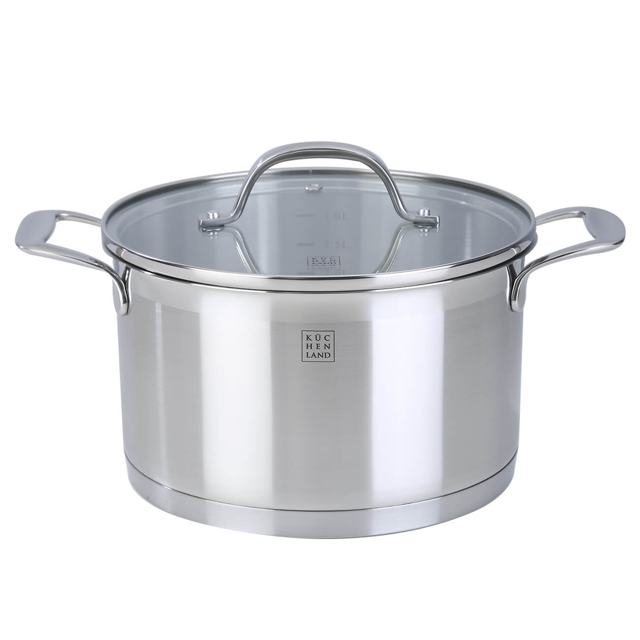 Pot with Lid, 20 cm, 3,8 l, Silver Stone