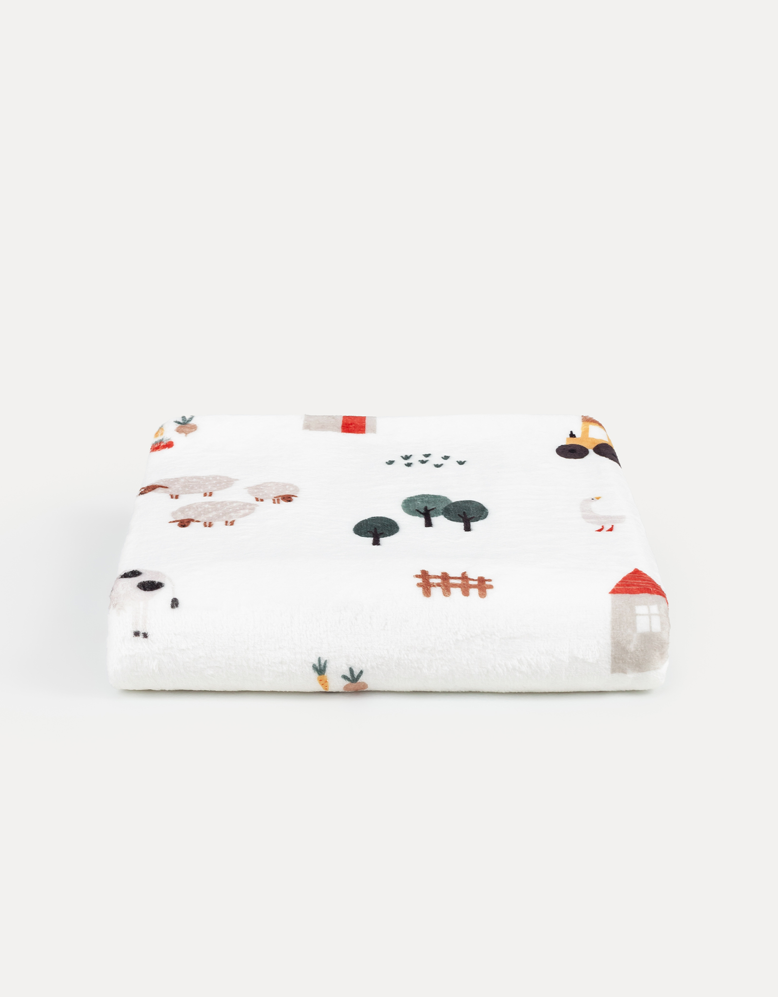 Children's blanket, 90x120 cm, children's, flannel, dairy, Farm, Flannel