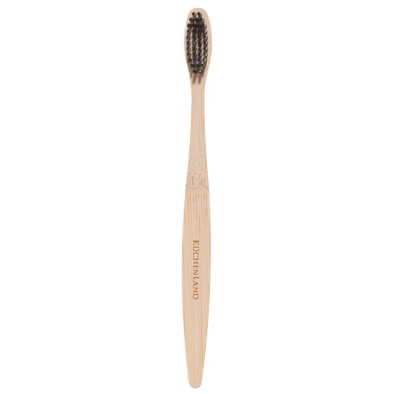 Toothbrush, bamboo, black bristles, Eco life