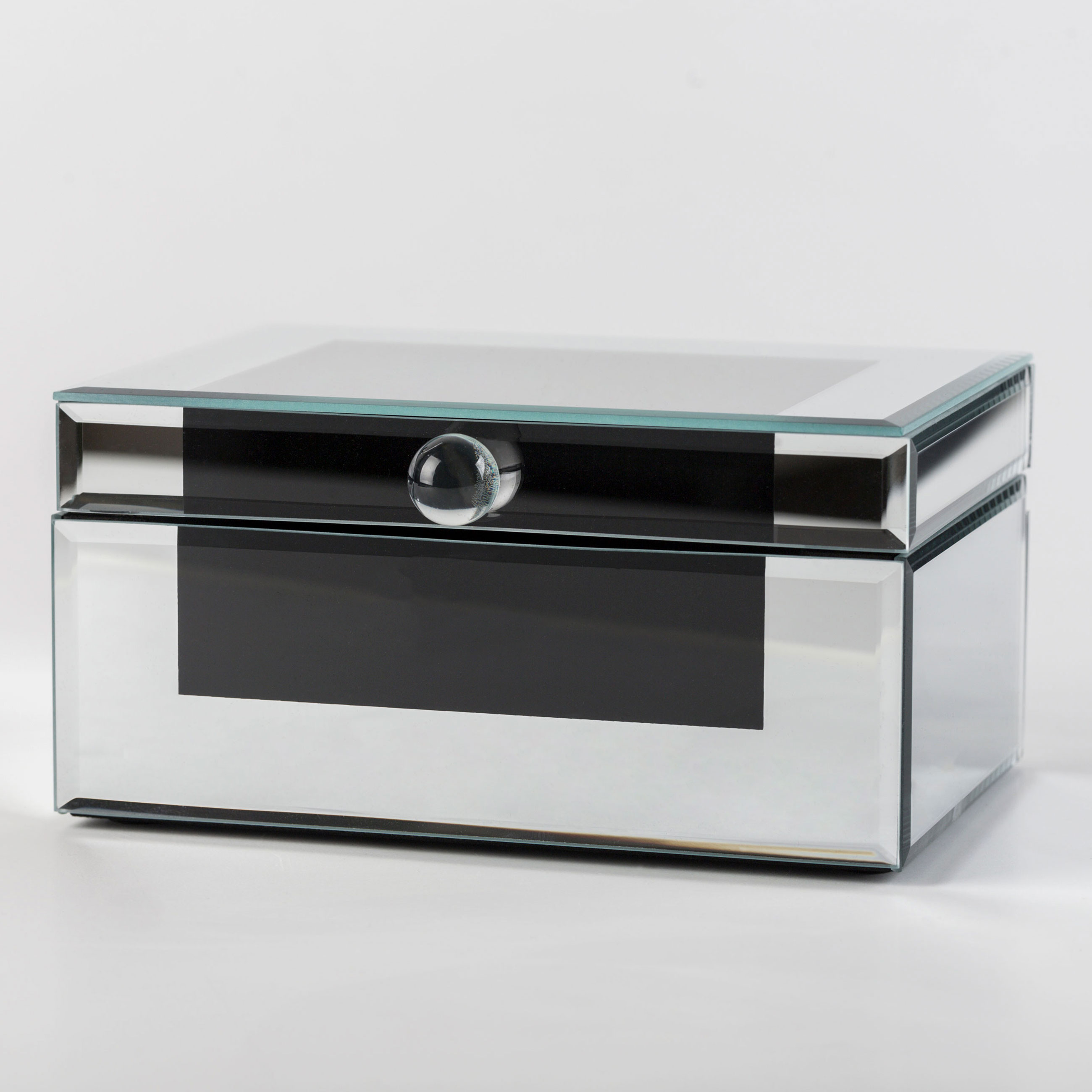 Jewelry box, 20x14 cm, glass, Mirror, Glossy, image-0