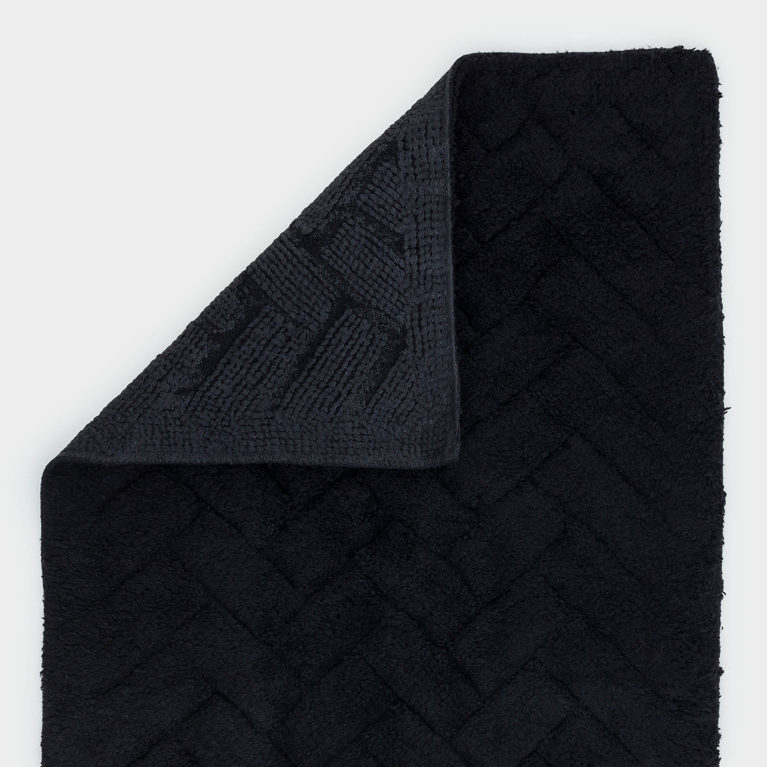 Bathroom mat, 50x80 / 50x50 cm, 2 pcs, anti-slip, cotton, black, Neutral, image-7