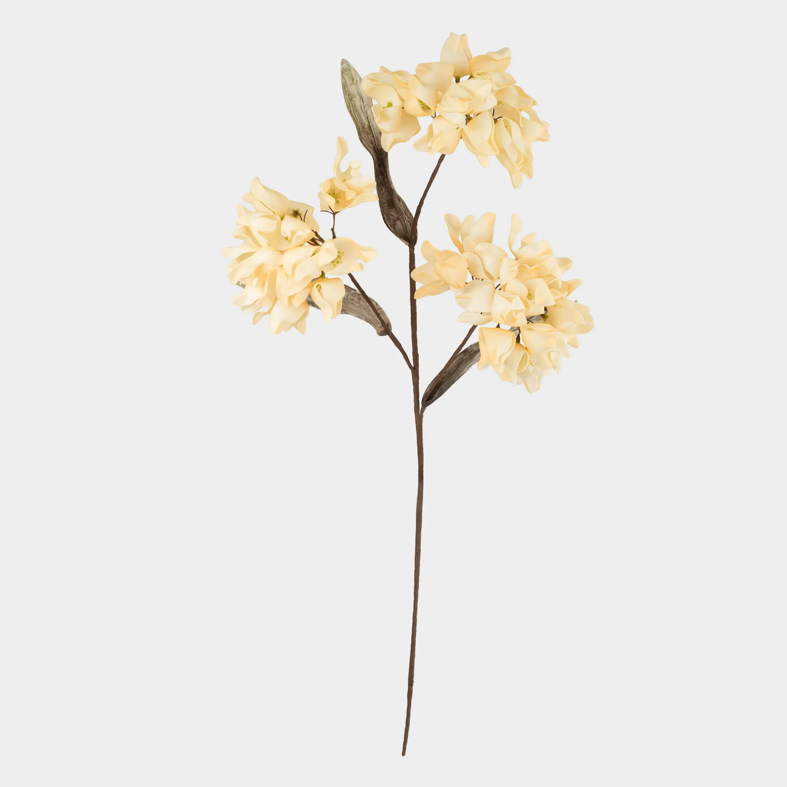 Decorative branch, 1 m, plastic / foam, Milk magnolia, Flower garden, image-0