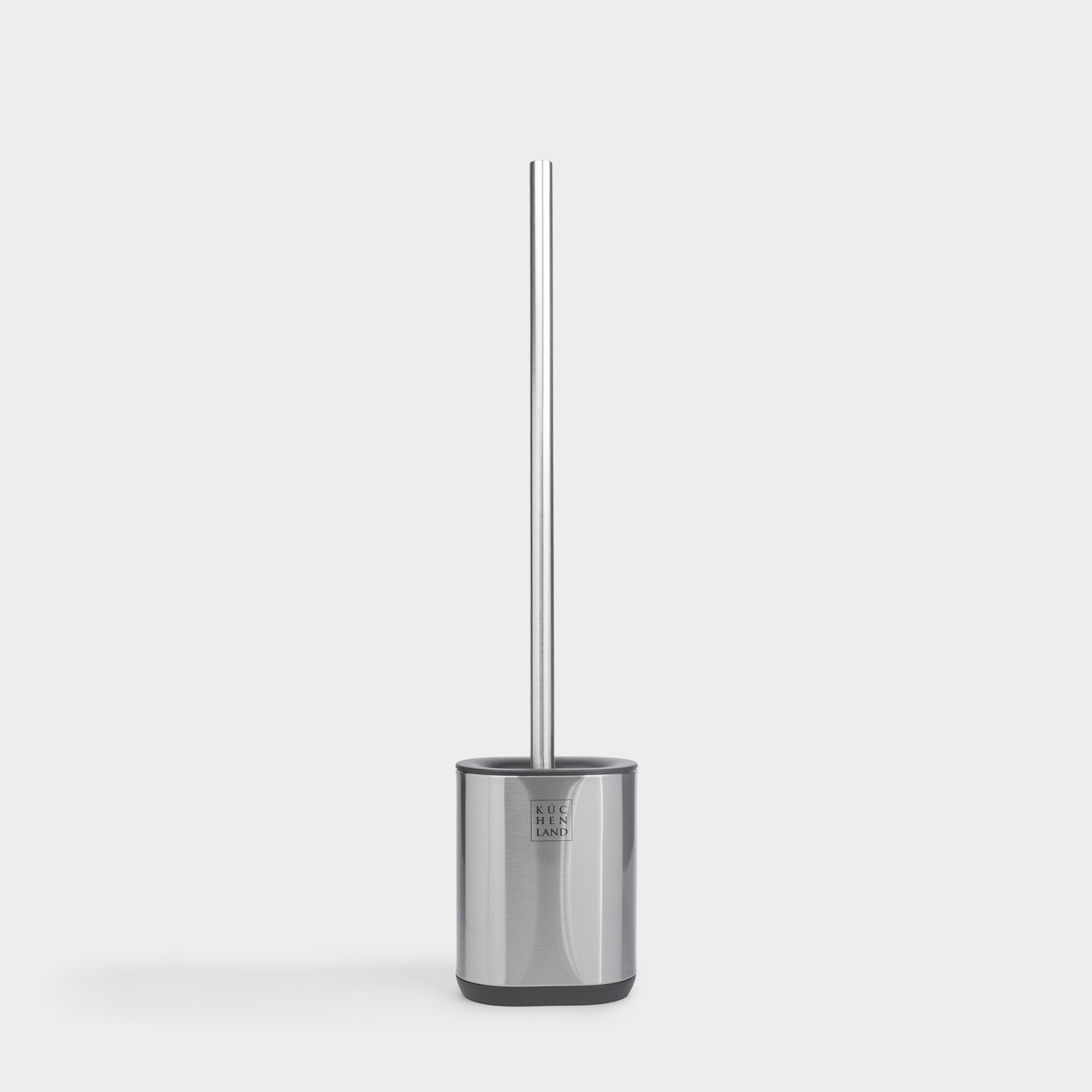 Toilet brush, 53 cm, with stand, rubber / steel, Antei