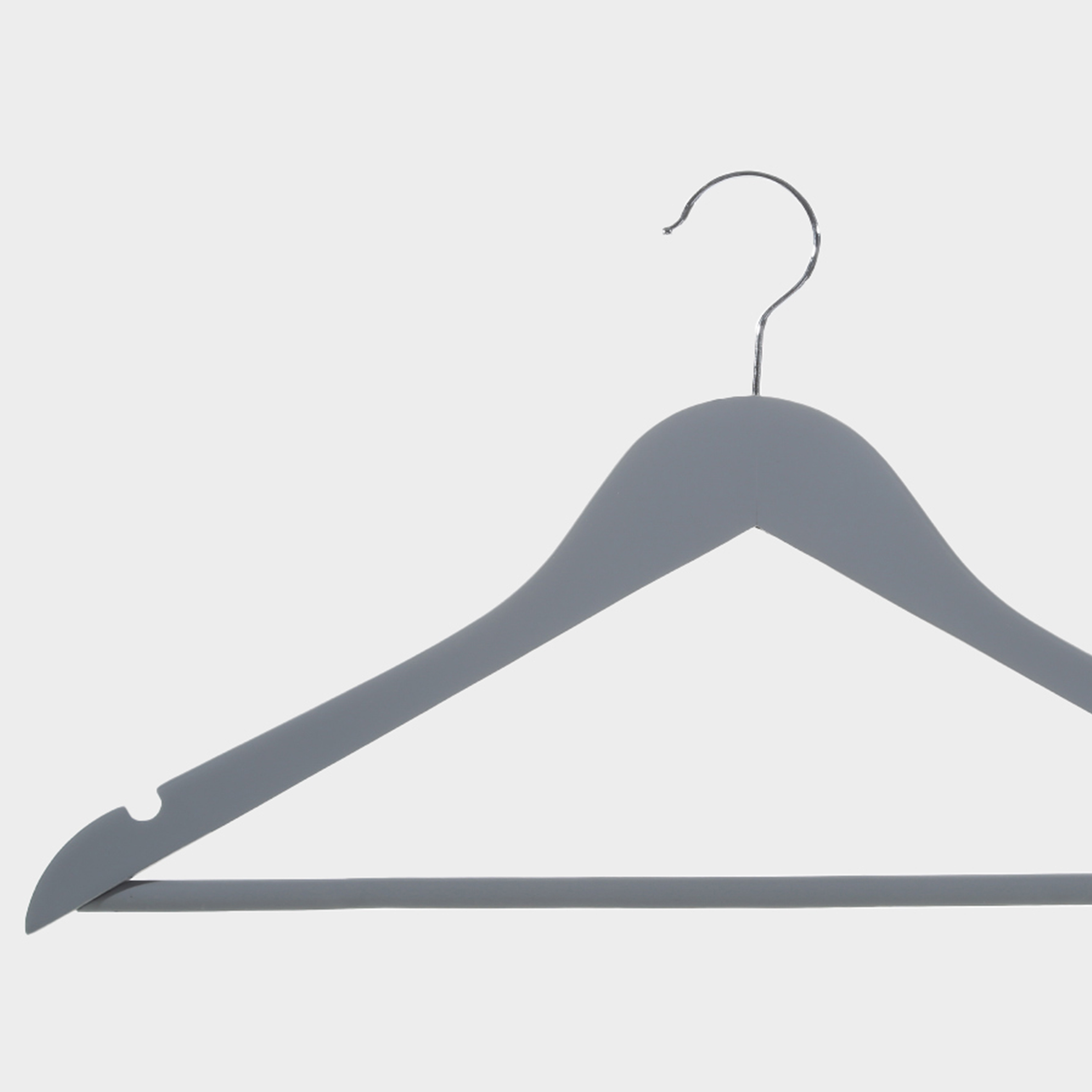Hanger, 44 cm, 3 pieces, wood, gray, Wooden house