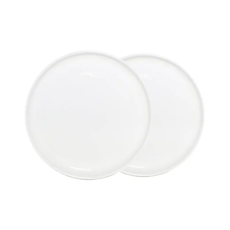 Dessert plate, 20 cm, 2 pcs, porcelain F, white, Ideal white
