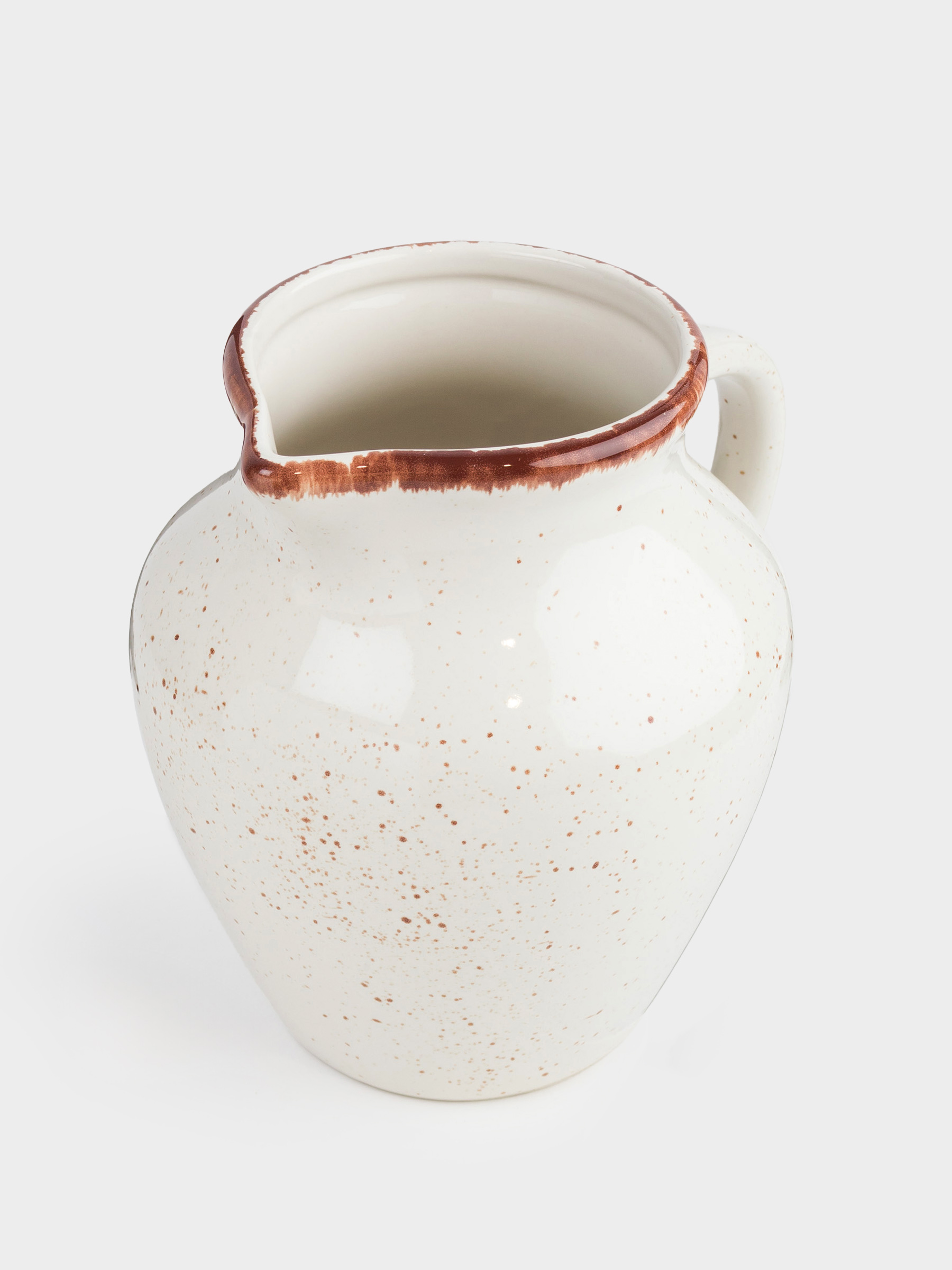 Jug, 1.4 l, ceramic, beige, Speckled, Speckled, image-2