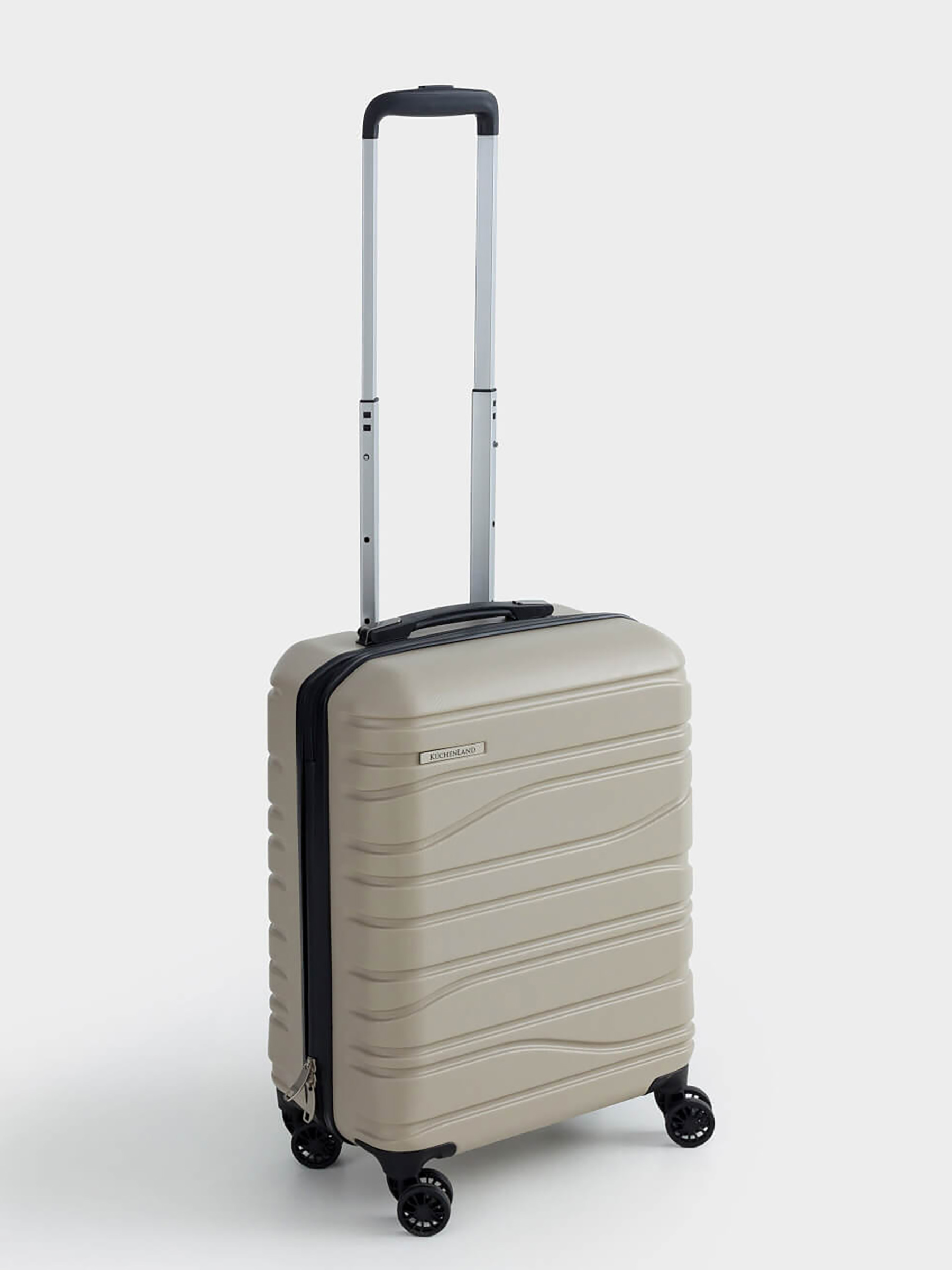Suitcase S, 39x22x55 cm, 2.7 kg, plastic, beige, Travel comfort, image-1