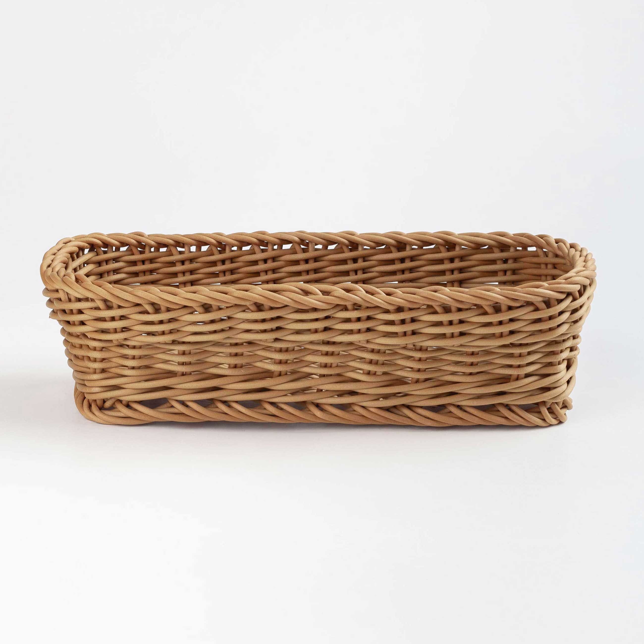 Cutlery basket, 25x10 cm, rattan, rectangular, brown, Twig, image-0