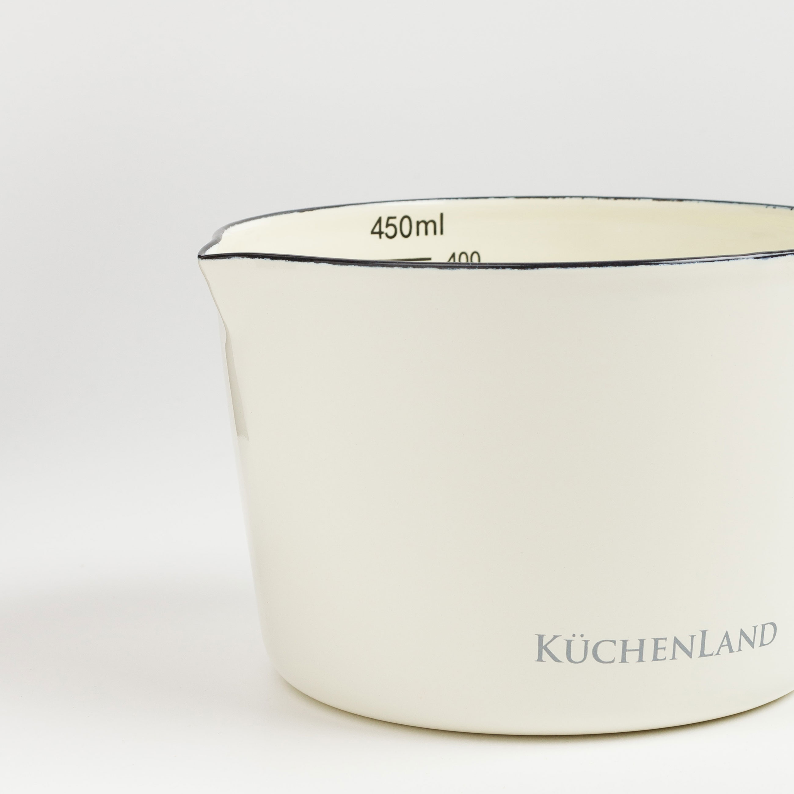 Measuring Mug, 500 ml, enameled metal, milk, Nostalgia, image-3