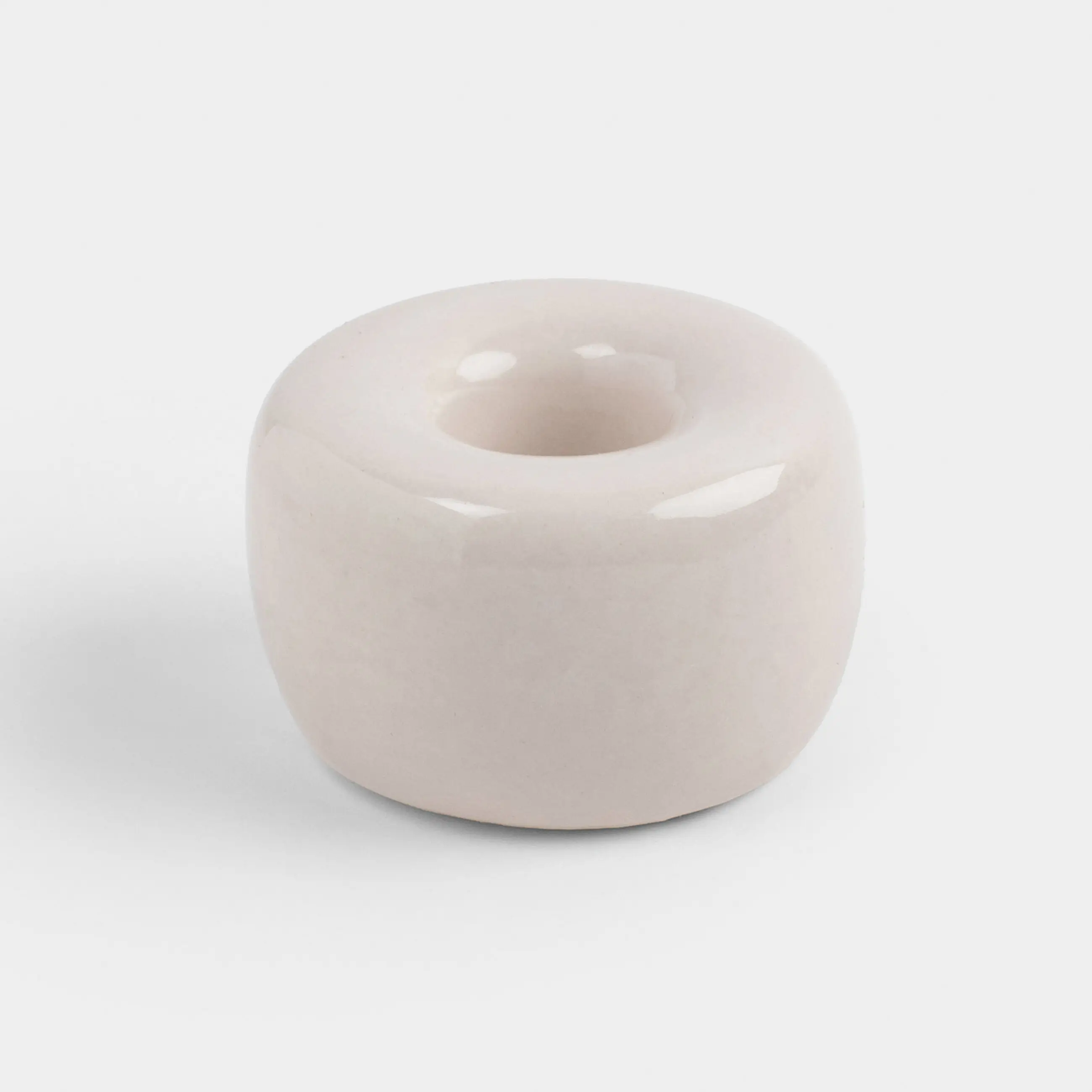 Toothbrush holder, 3 cm, porcelain P, milky, Minito, image-0