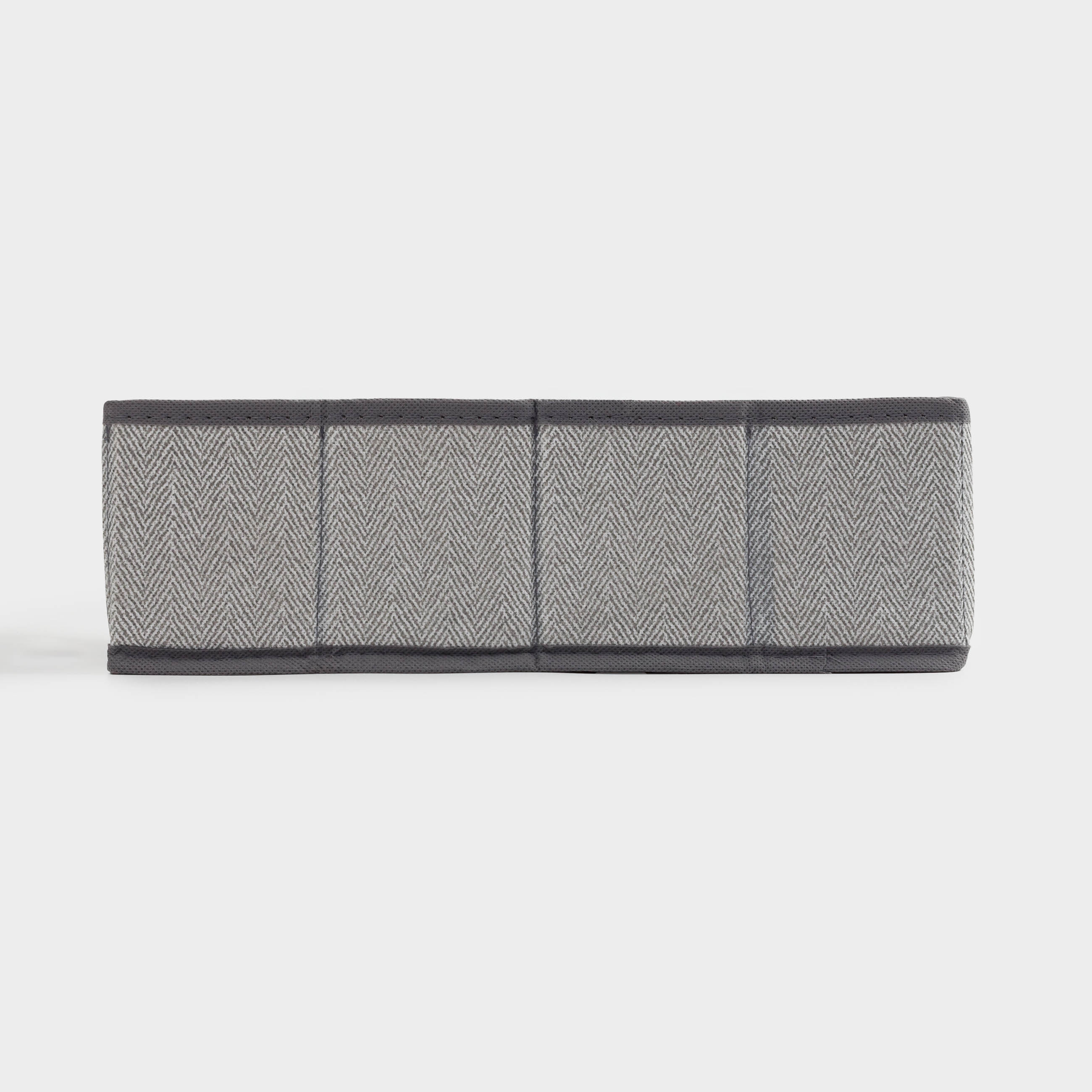 Organizer-divider for drawers, 32x16 cm, 8 units, textile, gray, Pedant new