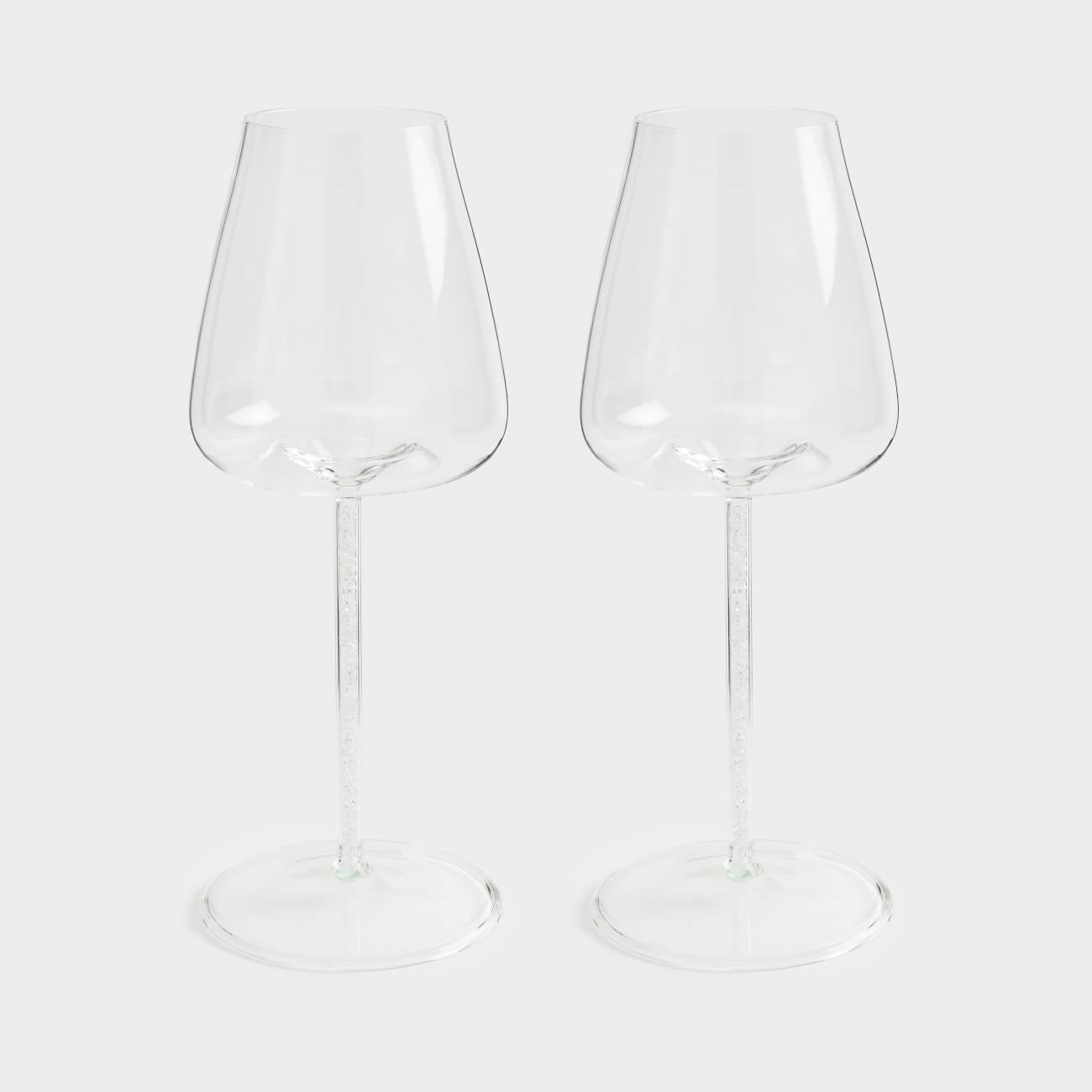 Drinking glass, 450 ml, 2 pcs, glass / rhinestones, Sorento crystal, image-0