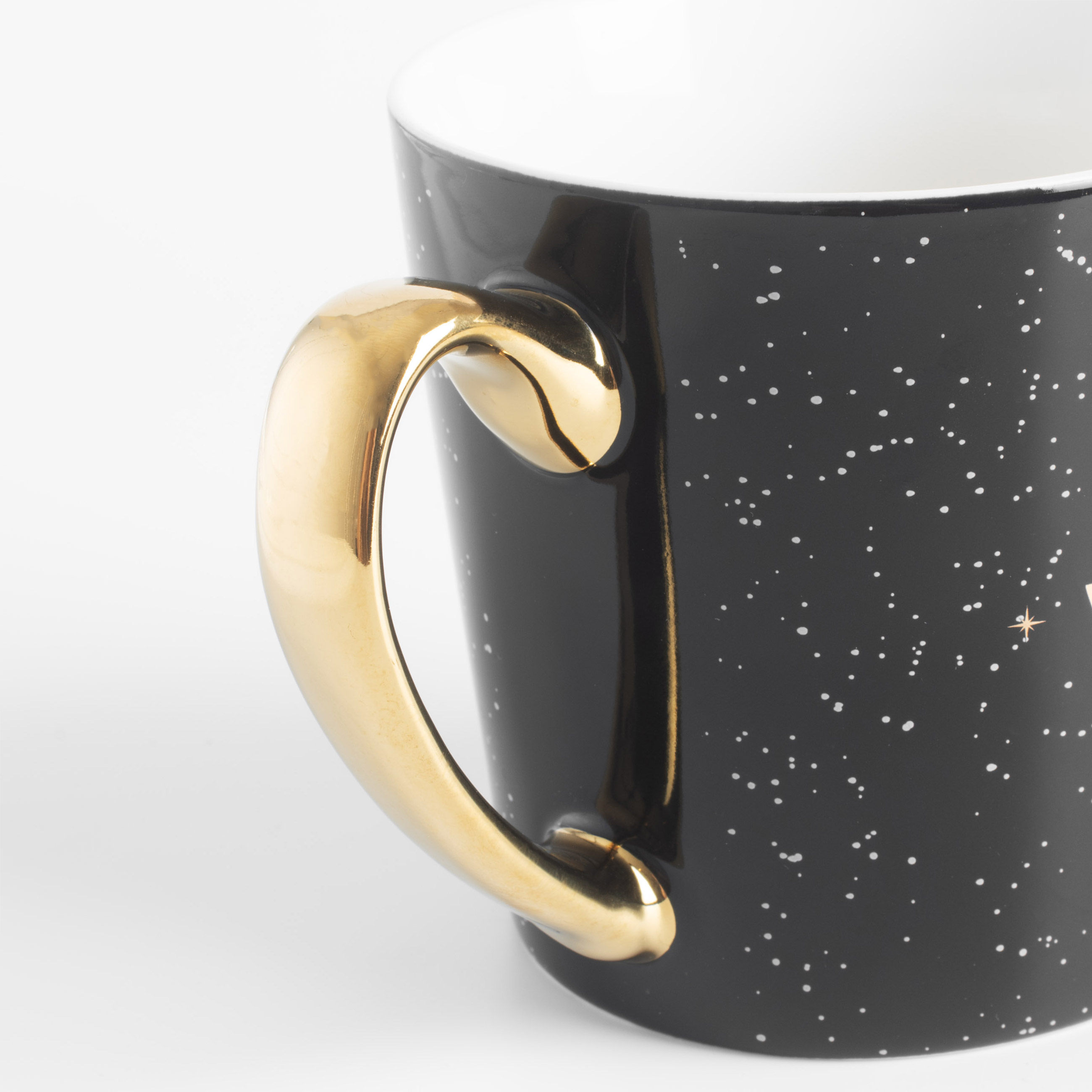 Mug, 500 ml, porcelain N, black, Virgin, Zodiac, image-2