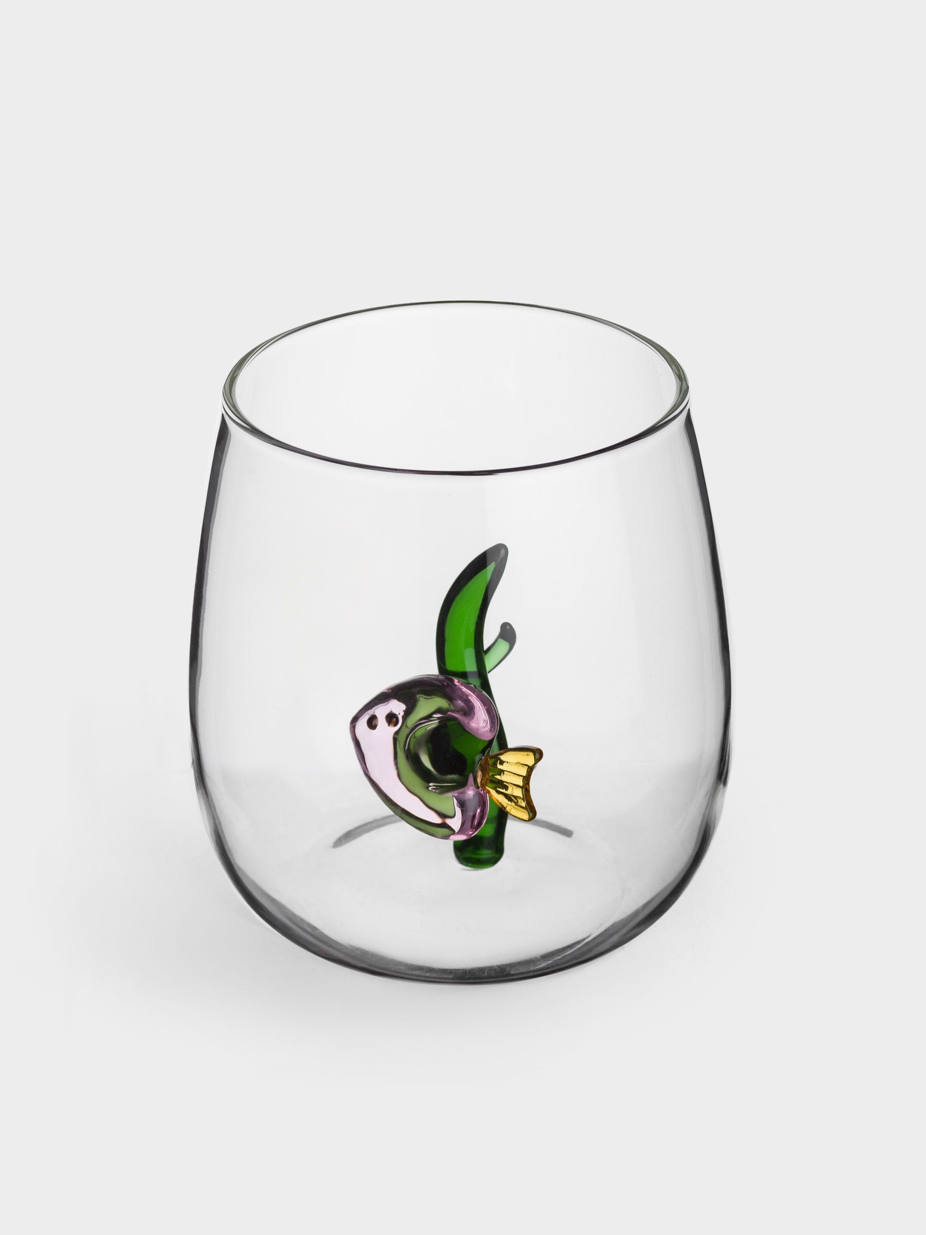Glass, 9 cm, 400 ml, Glass, Fish, Shape, image-1