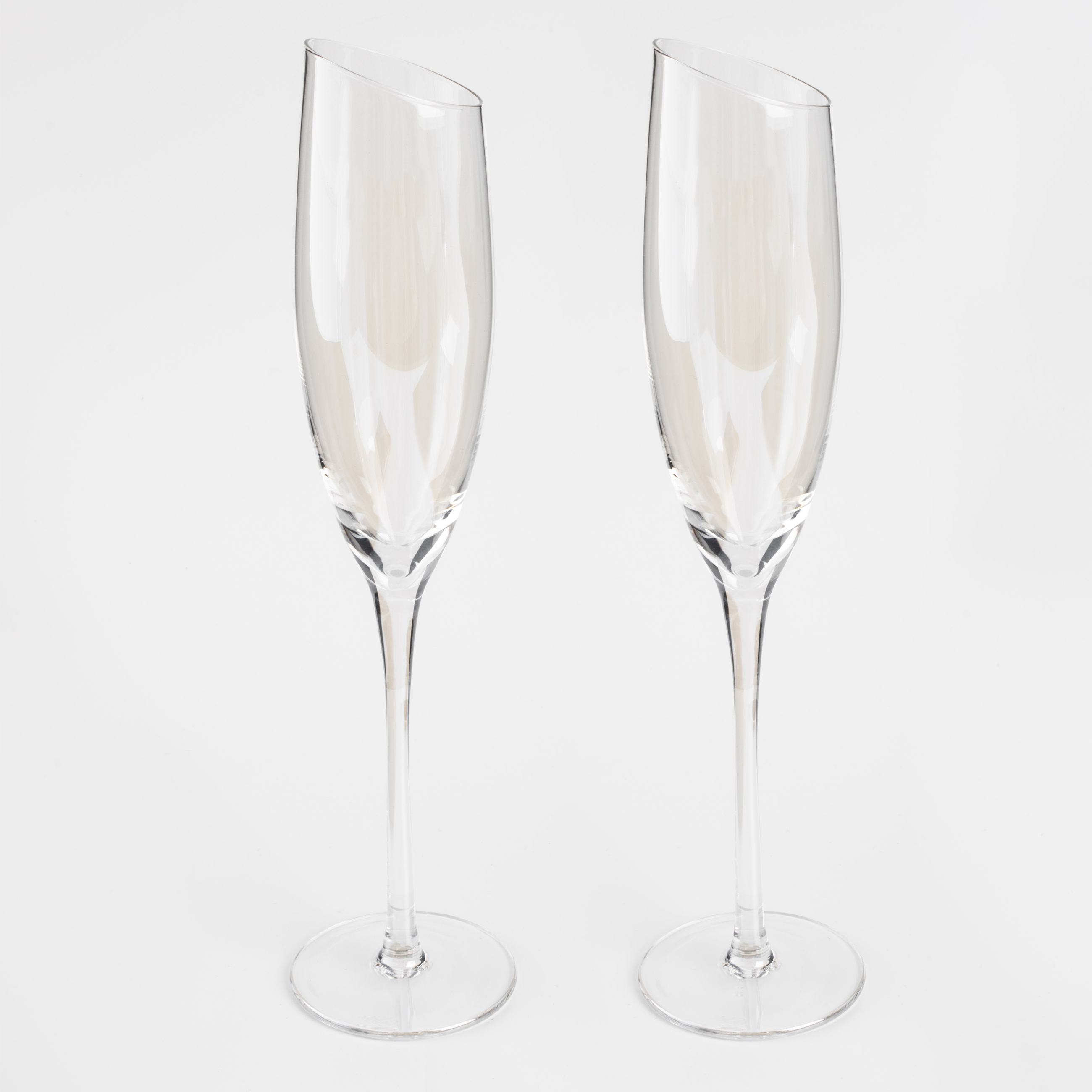 Champagne glass, 180 ml, 2 pcs, glass, mother of pearl, Charm L polar, image-0