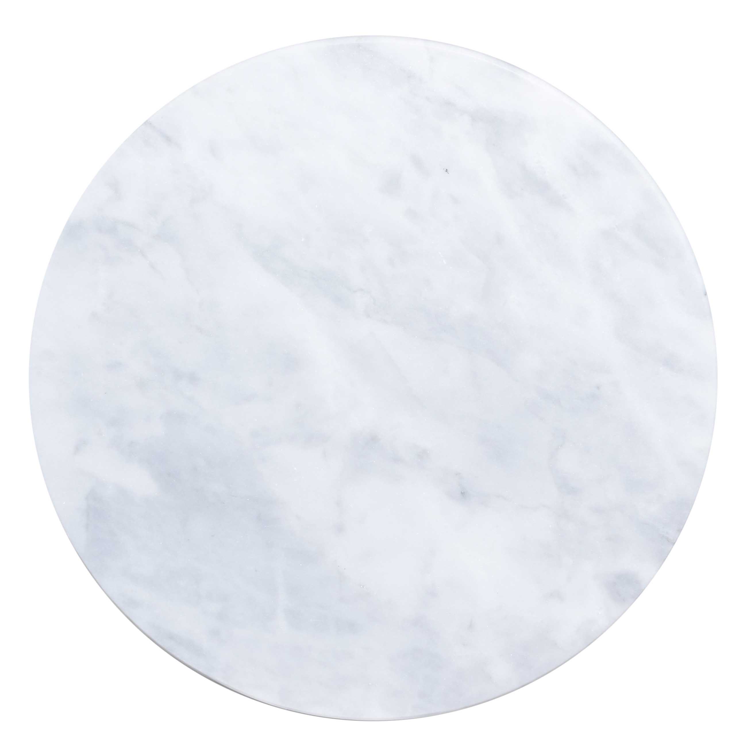 Serving dish, 30 cm, rotating, marble, white, Marble, image-2