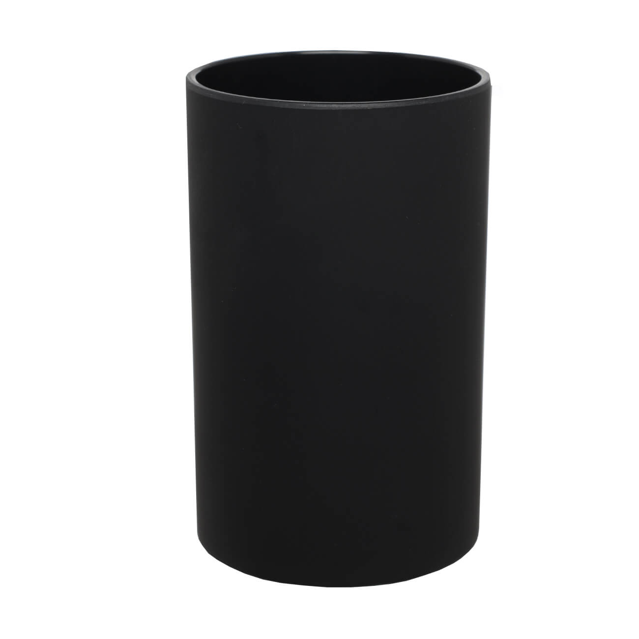 Bathroom tumbler, 11 cm, plastic, black, Loft style