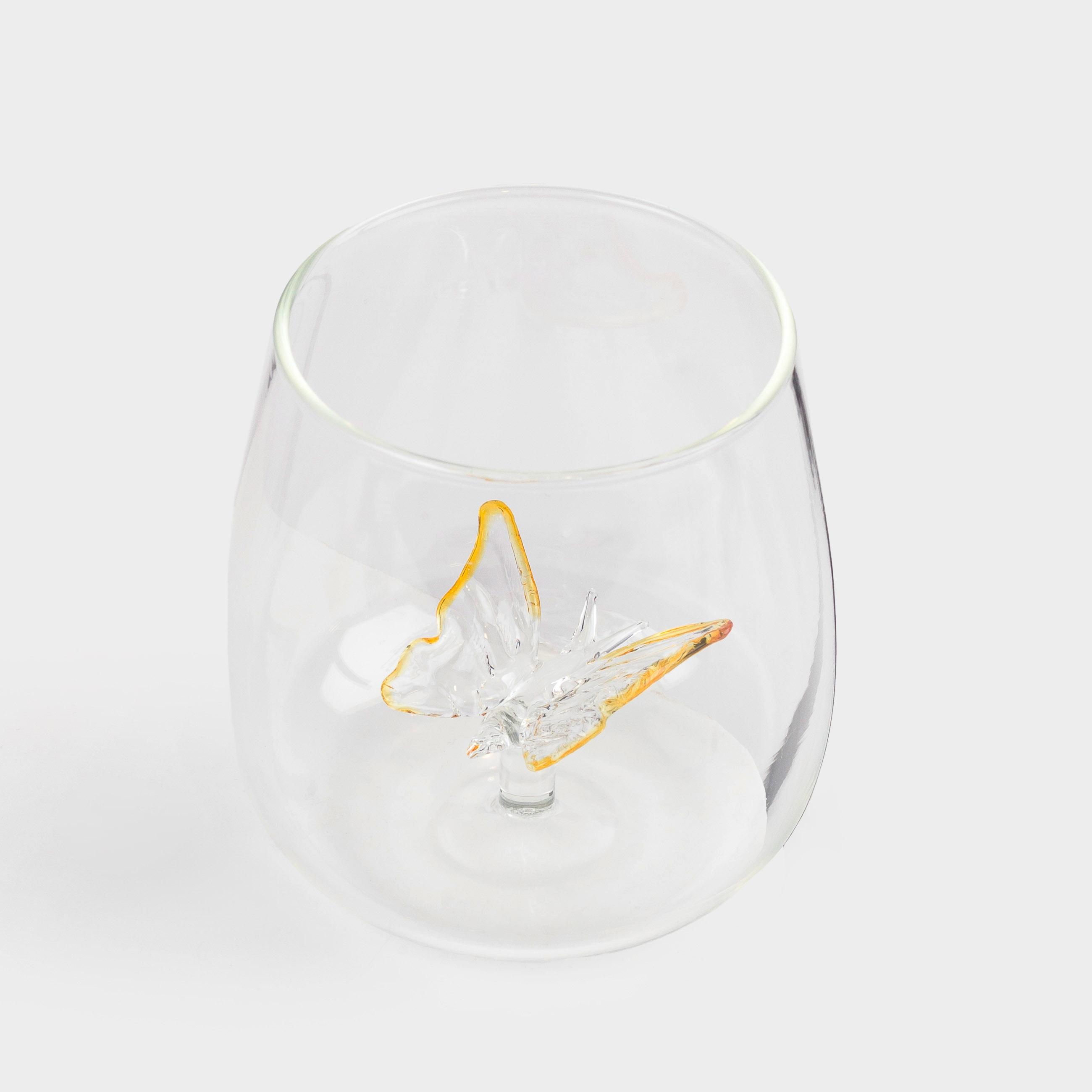 Glass, 9 cm, 400 ml, glass B, Butterfly, Shape, image-1