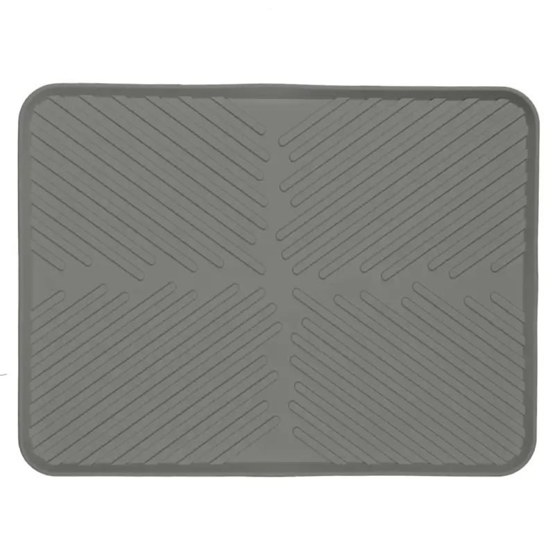 Dish drying mat, 40x30 cm, rubber, grey, Assist ,image-0