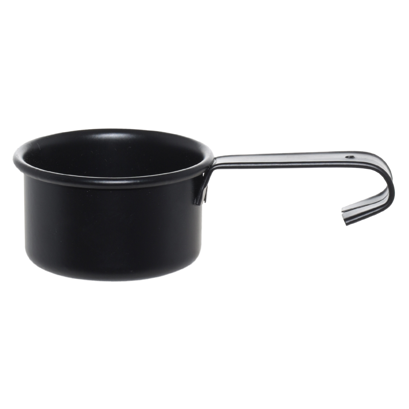 Washing powder container, 4.5 l, with measuring spoon, metal, black and white, Compact black