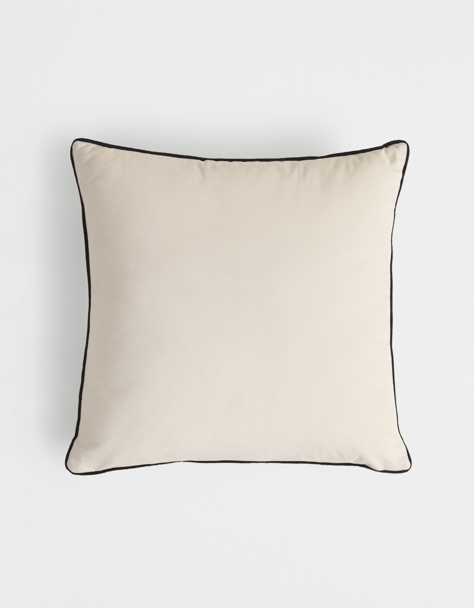 Decorative pillow, 45x45 cm, velvet, milky, Art is a line around your thoughts, Scroll, image-1