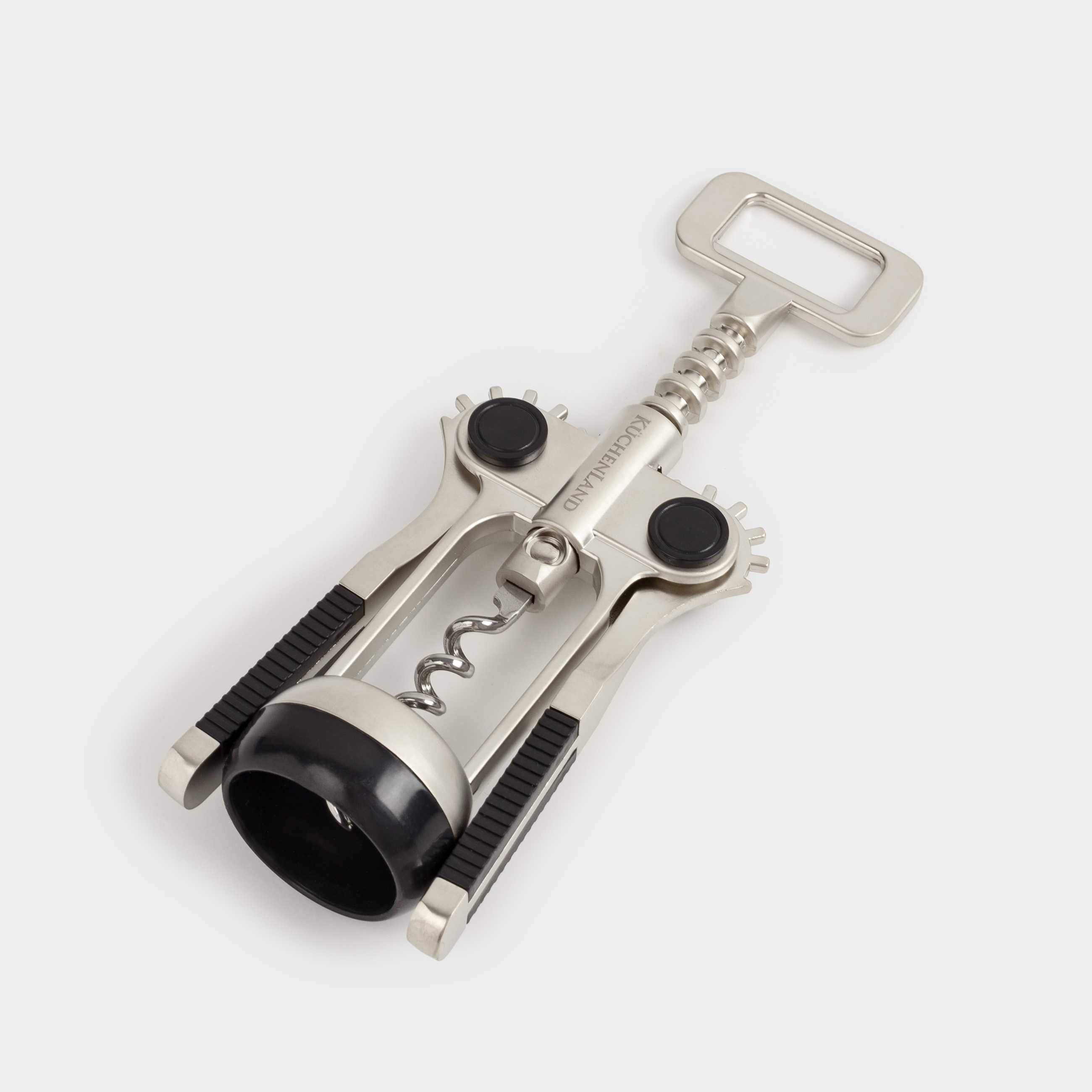 Lever corkscrew, 18 cm, metal / plastic, Accelerated, image-2