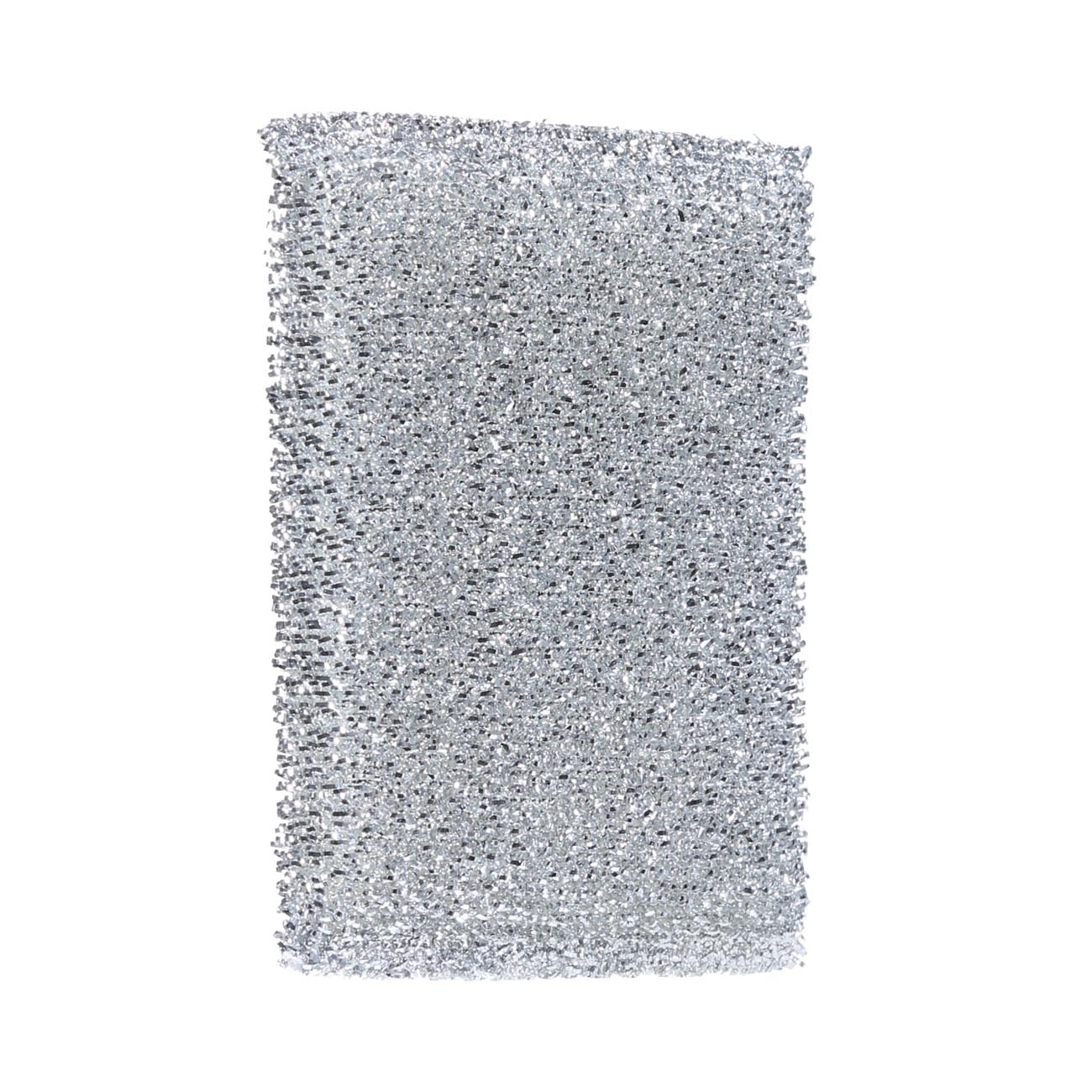 Sponge for washing dishes, 12x8 cm, dacron, silver, Clean