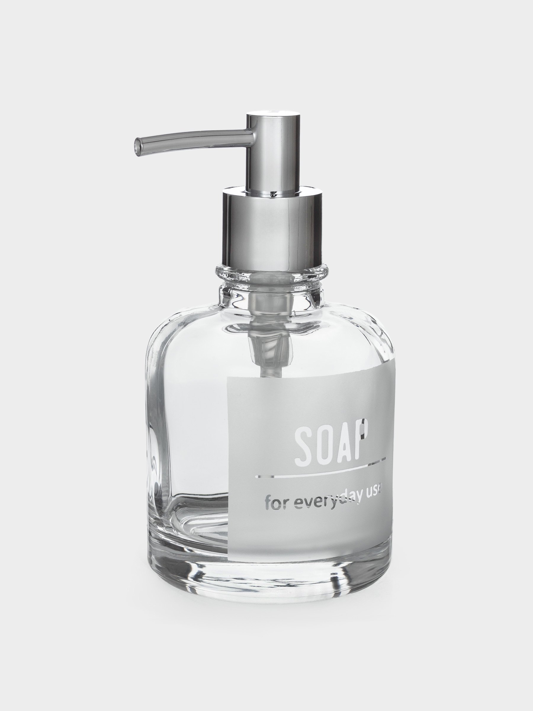 Liquid soap dispenser, 260 ml, glass / plastic, Lunt, image-2