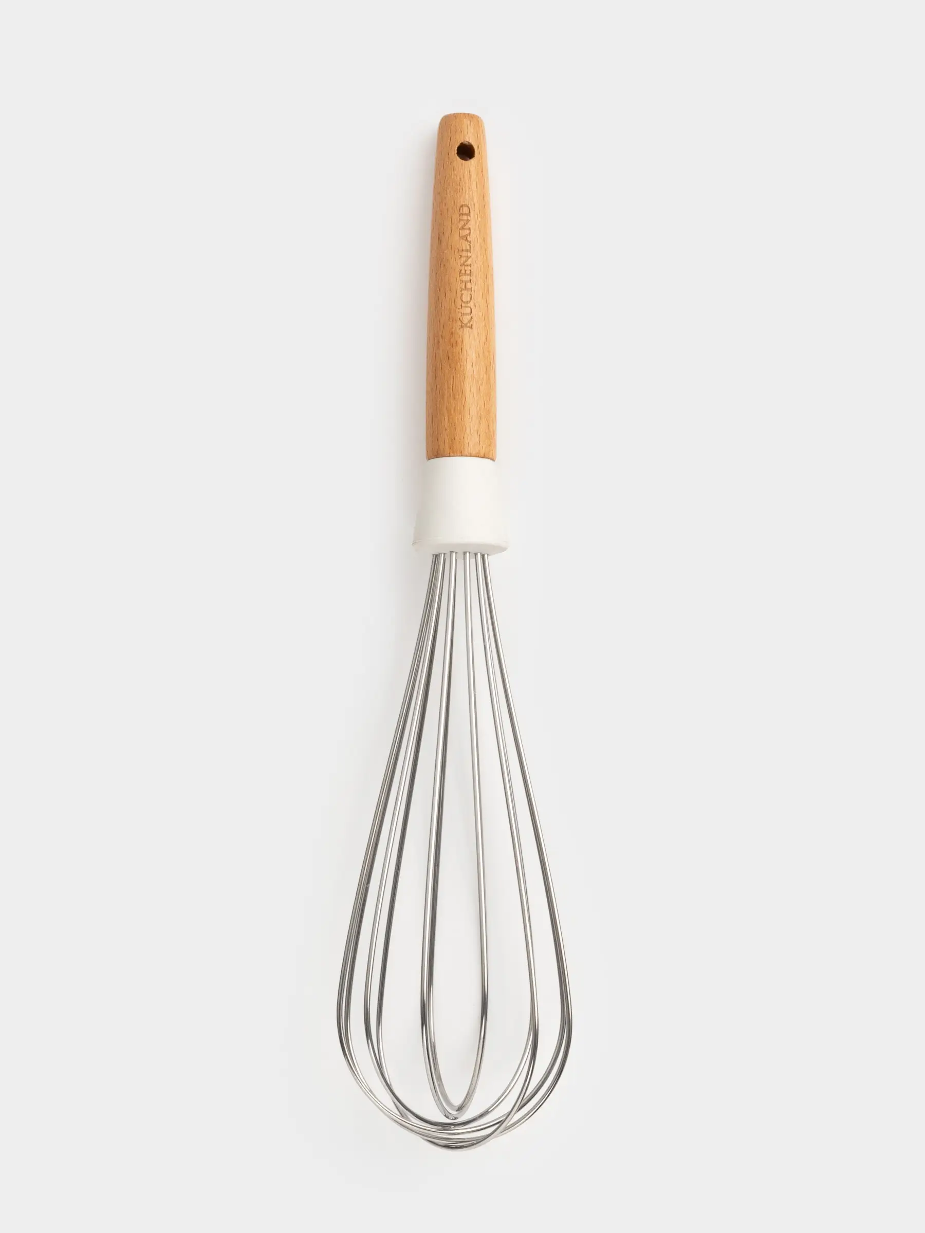 Whisk, 32 cm, steel/wood, milky, Legerity