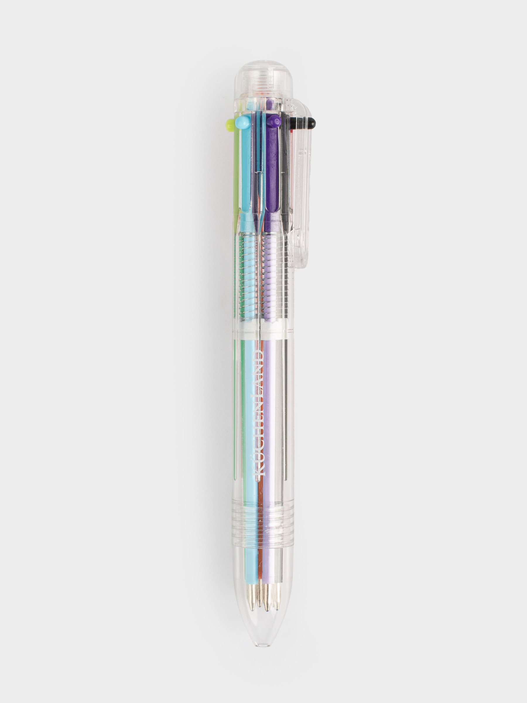 Ballpoint pen, multicolor, 14 cm, 6 colors, plastic, Draw, image-1