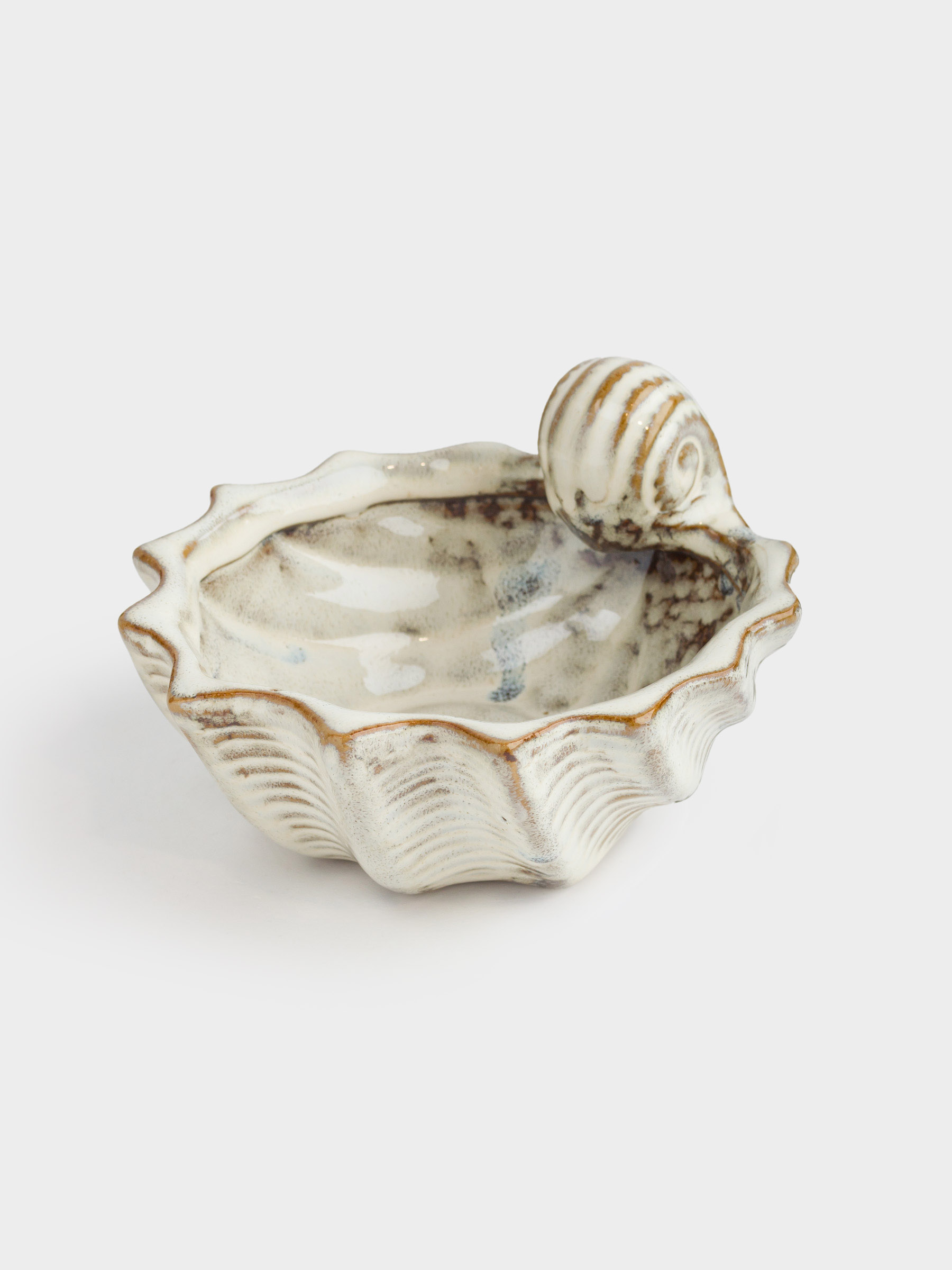 Bowl, 13x8 cm, porcelain P, beige-brown, Seashell, Seaside, image-1