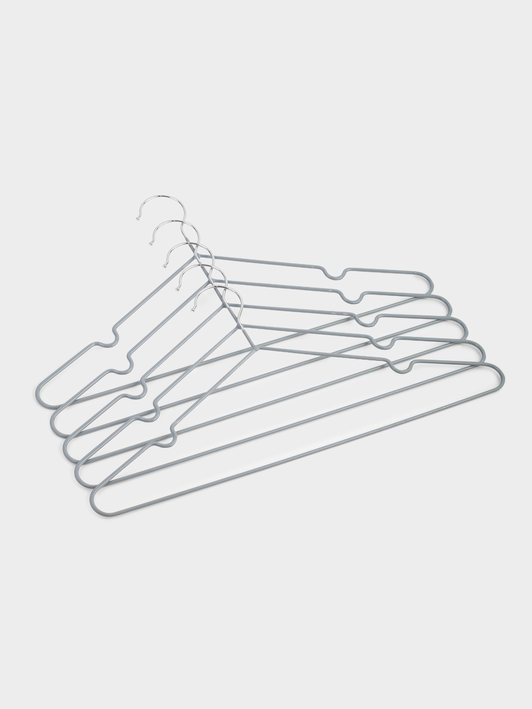 Hanger, 40 cm, 5 pcs, metal coated, gray, Colorful house, image-2