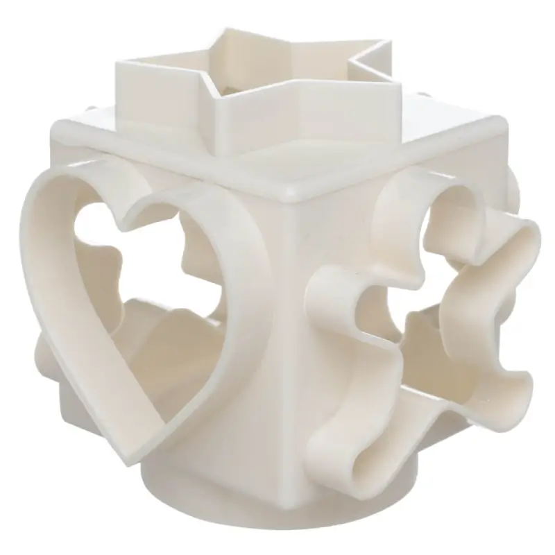 Cookie cutter, 6 sides, Plastic, Milk, Cube, Bakery