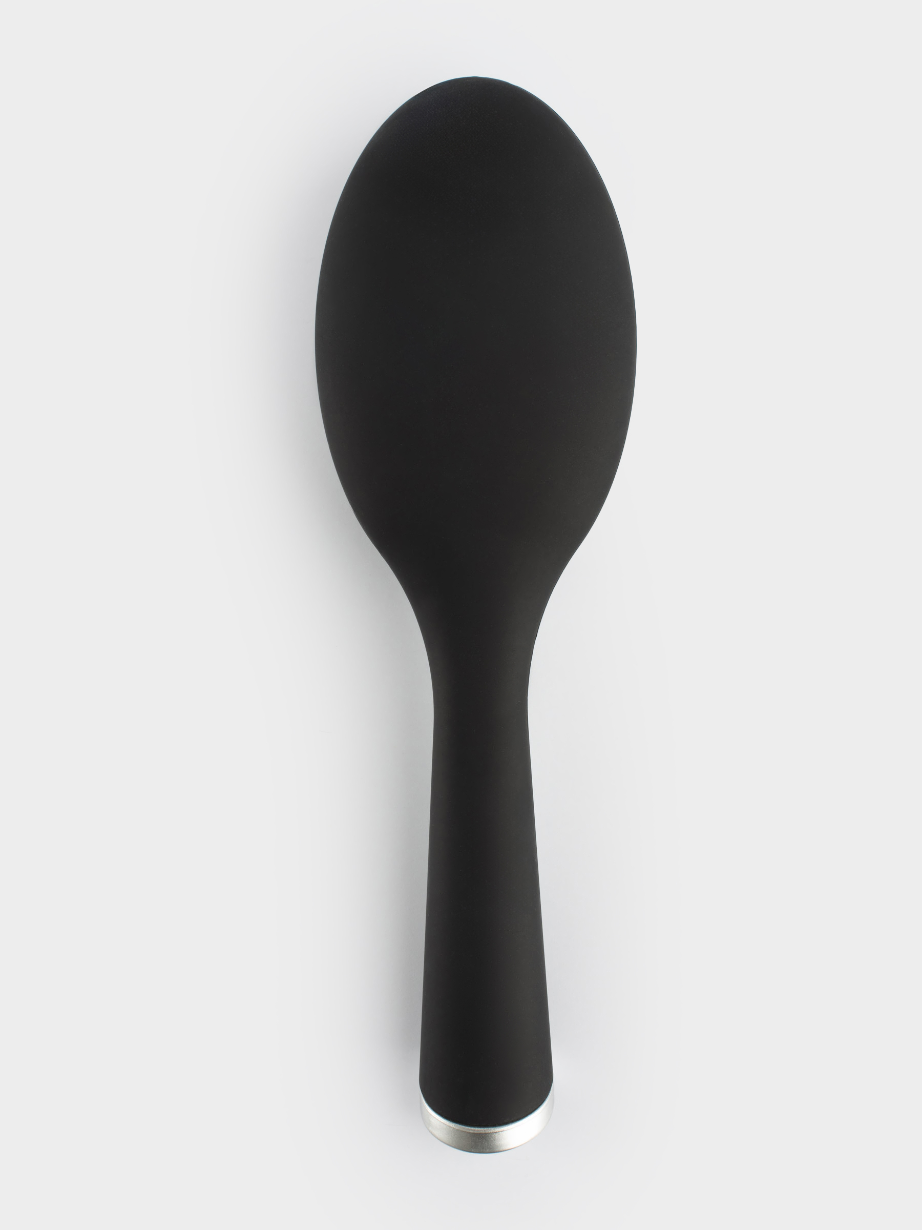 Hair massage comb, 23 cm, plastic, black, B&W, image-1