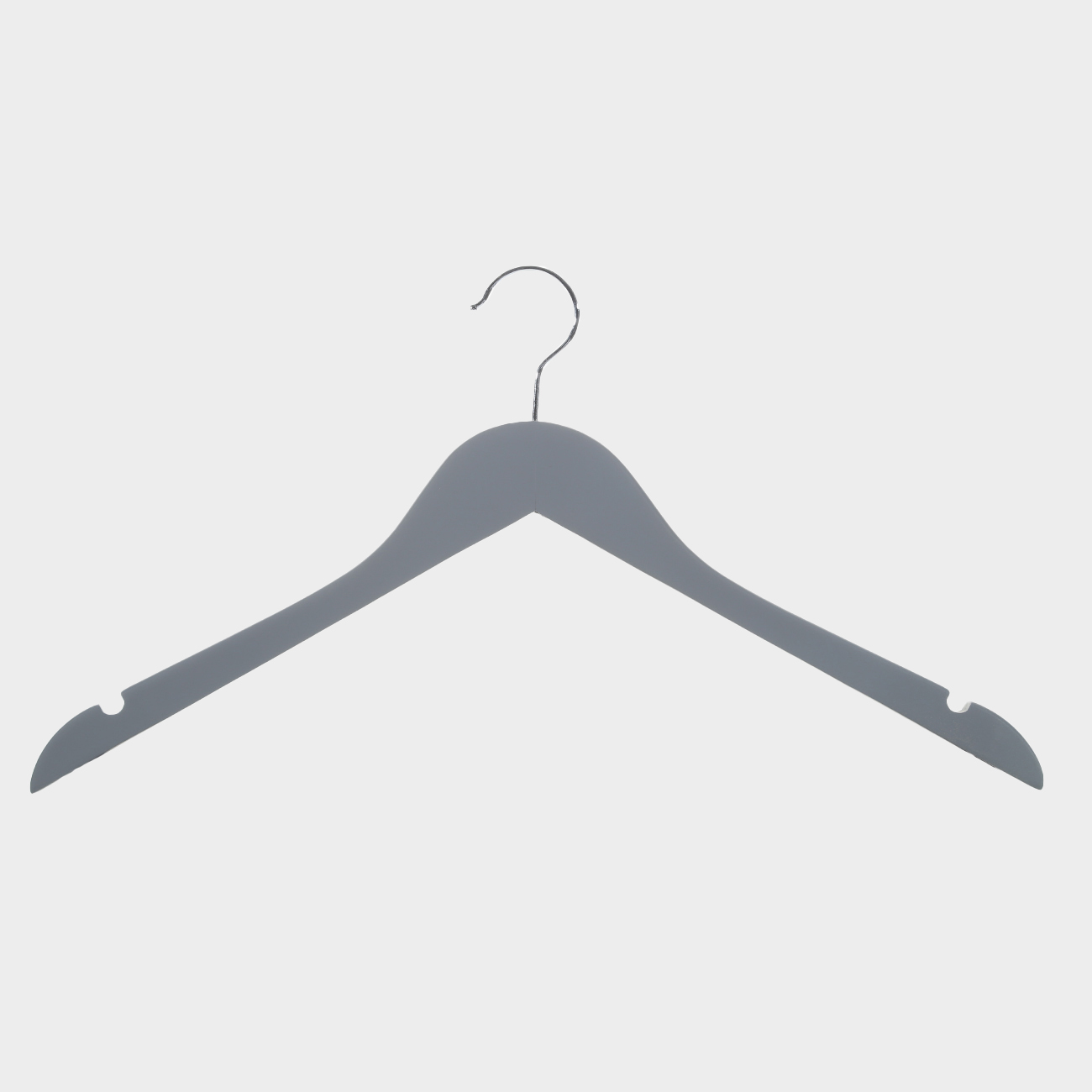 Hanger, 44 cm, 4 pieces, without crossbar, wood, gray, Wooden house 