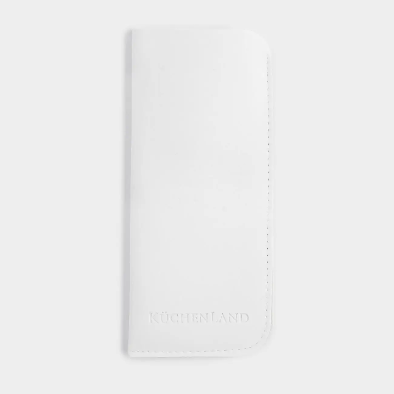 Eyeglass case, 18x8 cm, polyurethane, white, Memo