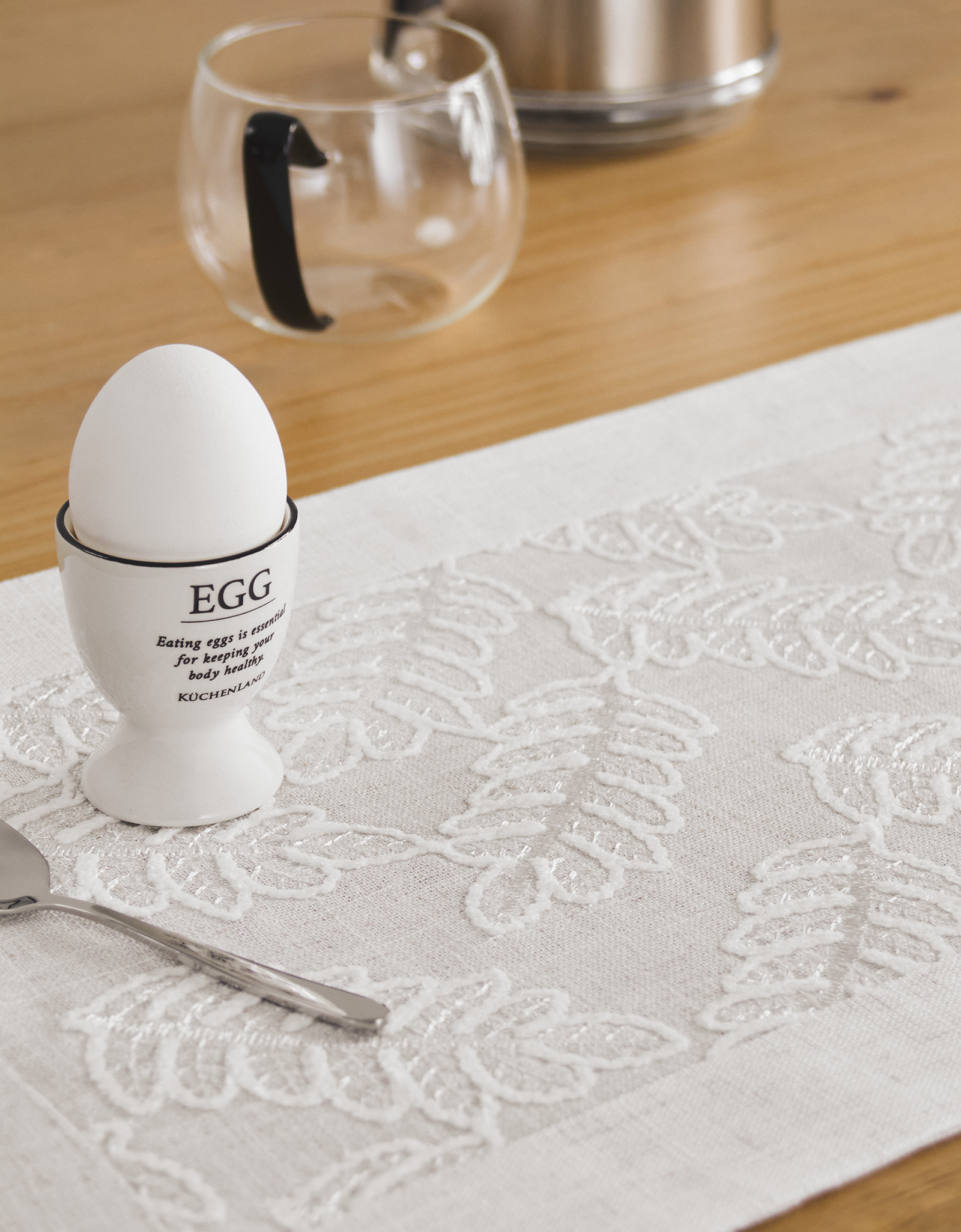 Placemat, 30x45 cm, polyester, rectangular, milky, Leaves, Fall foliage, image-3
