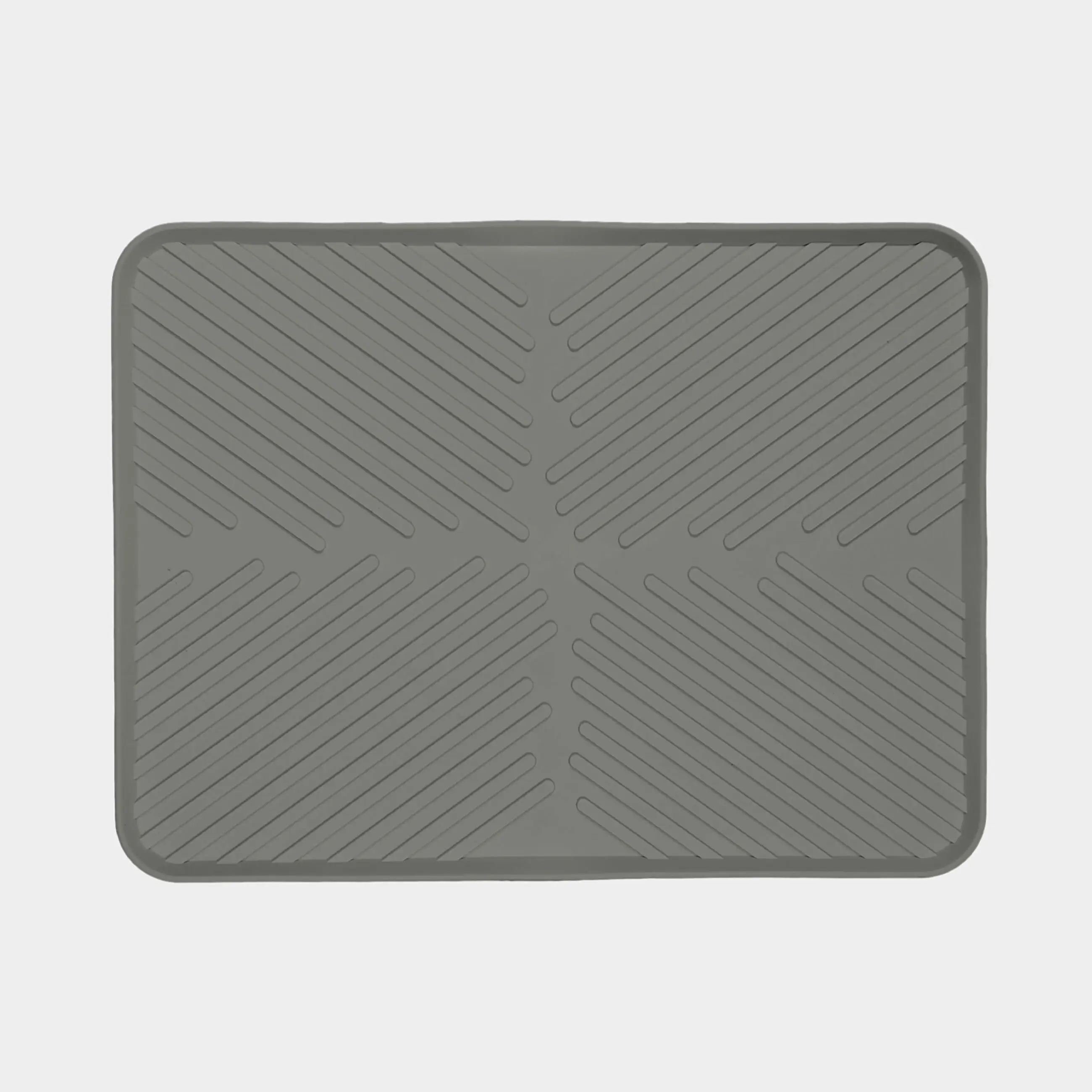 Dish drying mat, 40x30 cm, rubber, grey, Assist