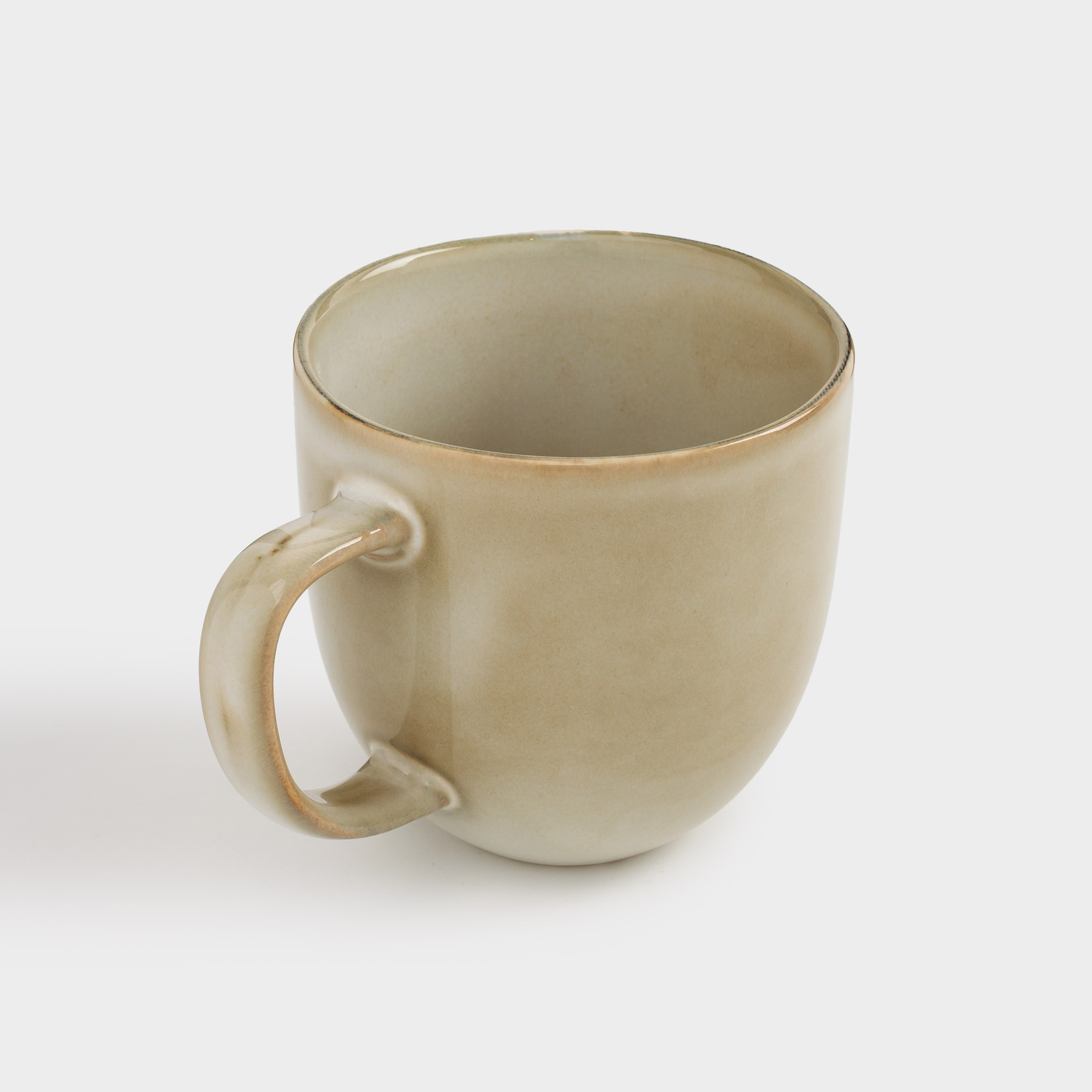 Mug, 400 ml, ceramic, beige, Burgos, image-1