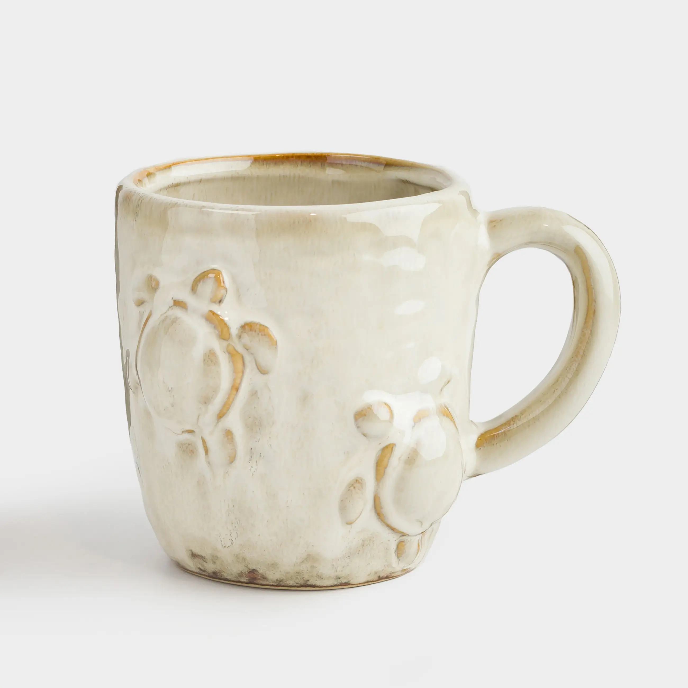 Mug, 350 ml, porcelain P, beige-brown, Turtles, Grand turtle