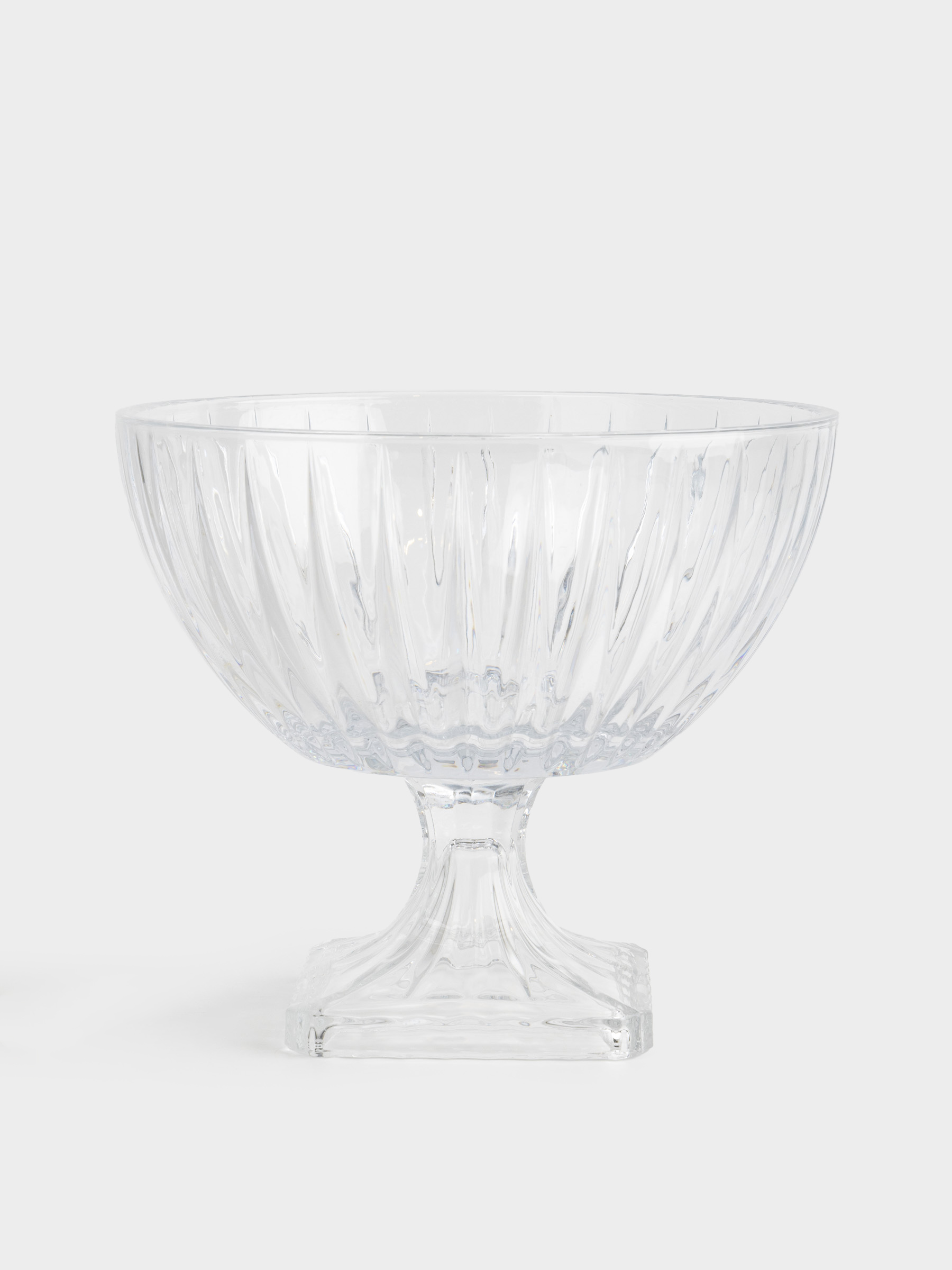 Fruit vase, 25x22 cm, on a leg, glass R, Glare, image-0